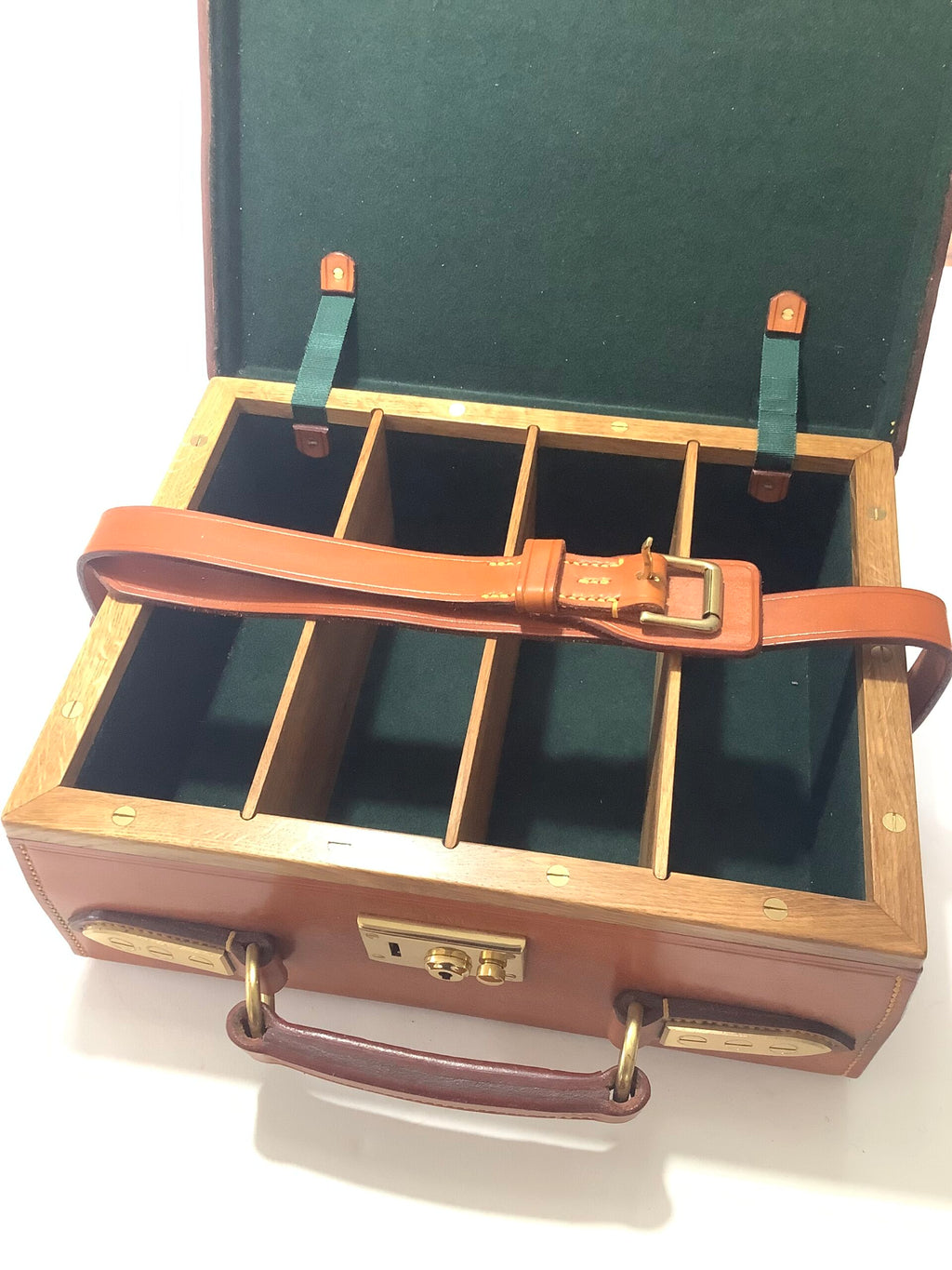PETER LOAM HANDCRAFTED LEATHER OAK MAGAZINE/TACKLE CASE