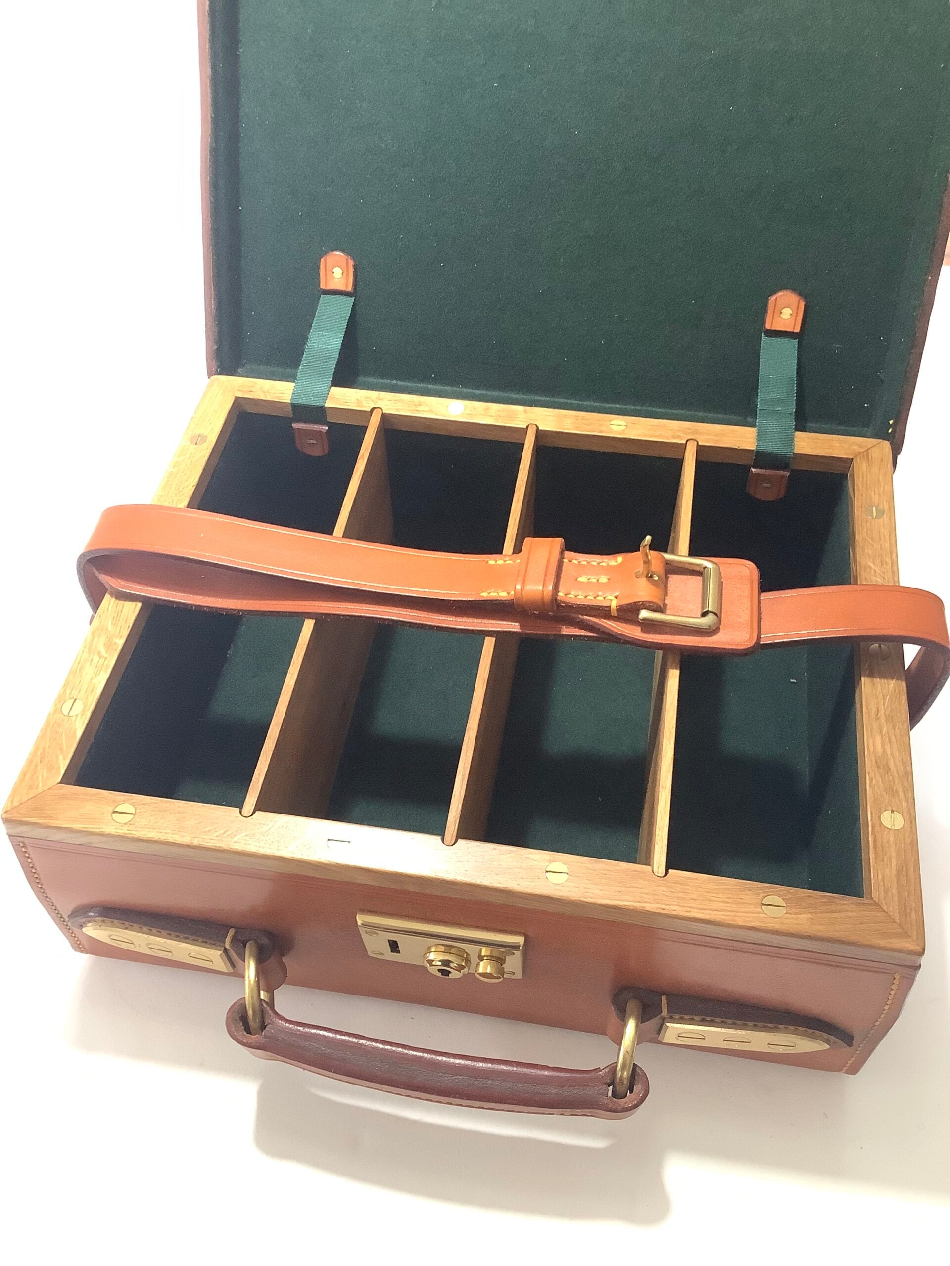 PETER LOAM HANDCRAFTED LEATHER OAK MAGAZINE/TACKLE CASE