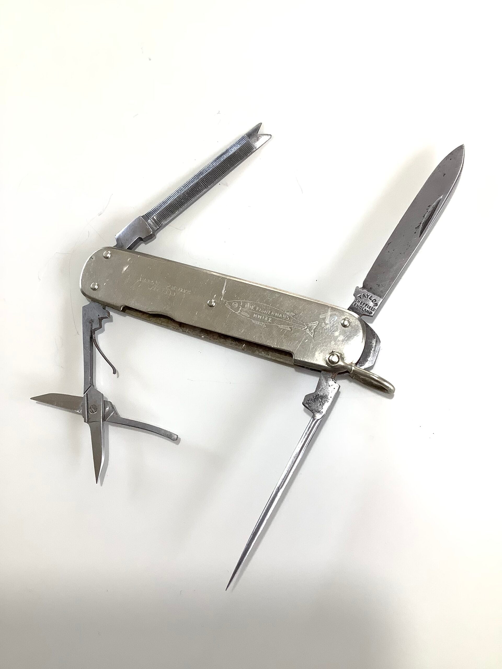 Antique Rare TAYLORS EYE WITNESS of Sheffield “ FISHERMANS “ Pocket Knife
