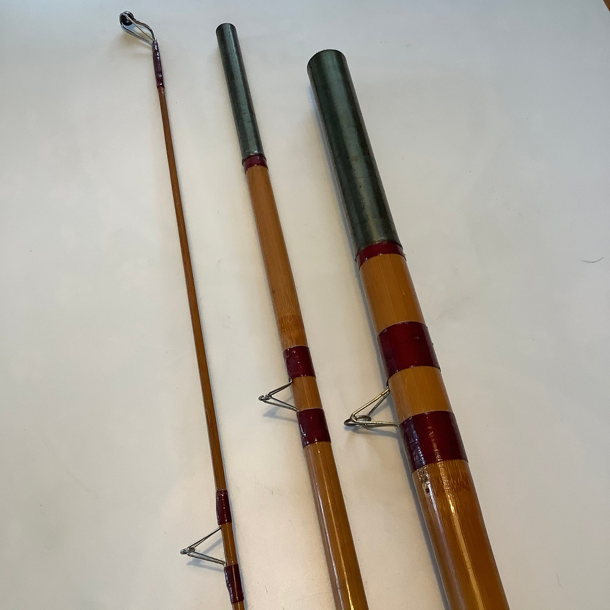 Rare Dawson’s of Bromley “Elaine” whole and built cane tip 14ft float rod