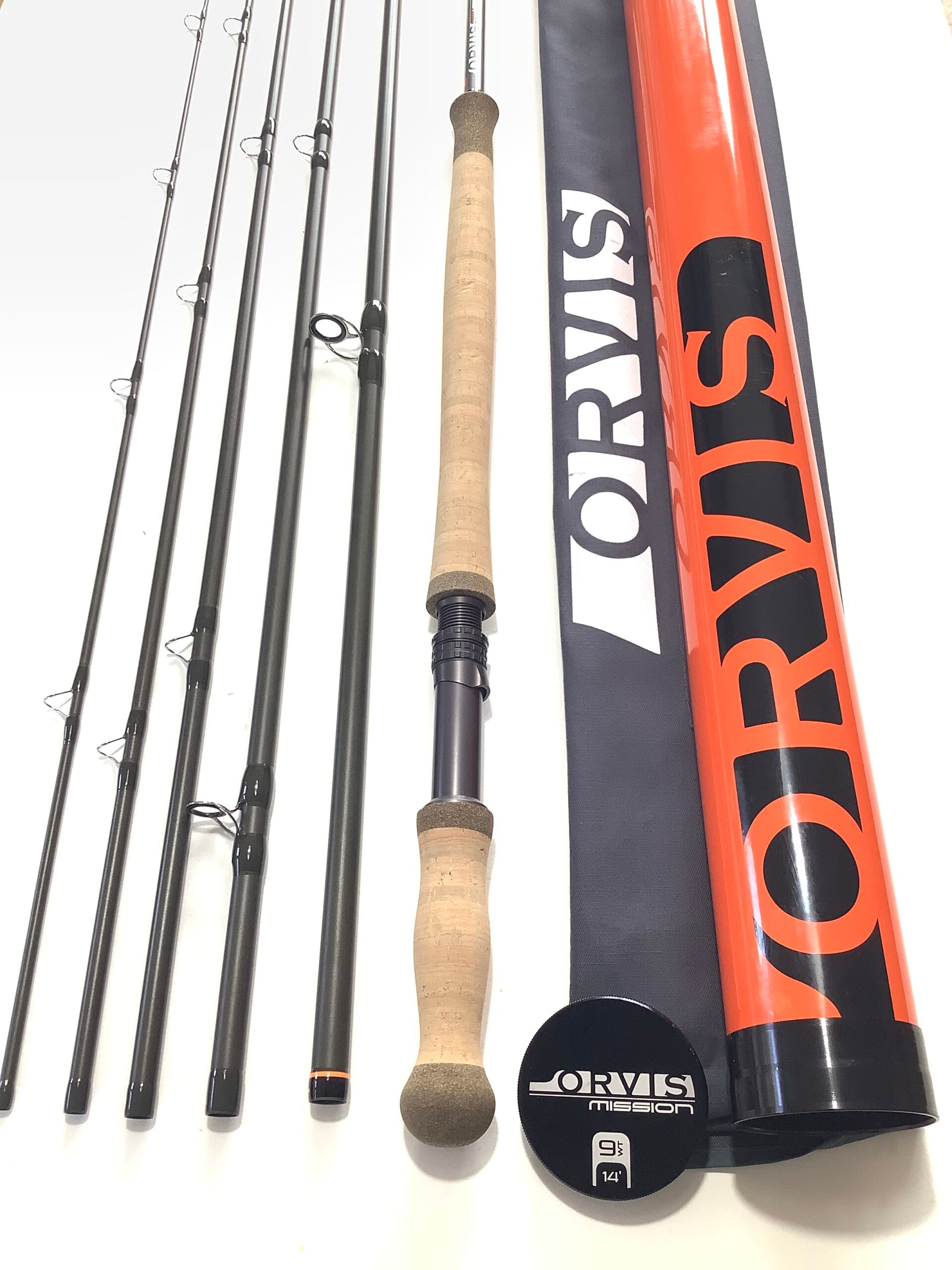 ORVIS MISSION SALMON FLY ROD 14ft #9 Six Piece Traveller