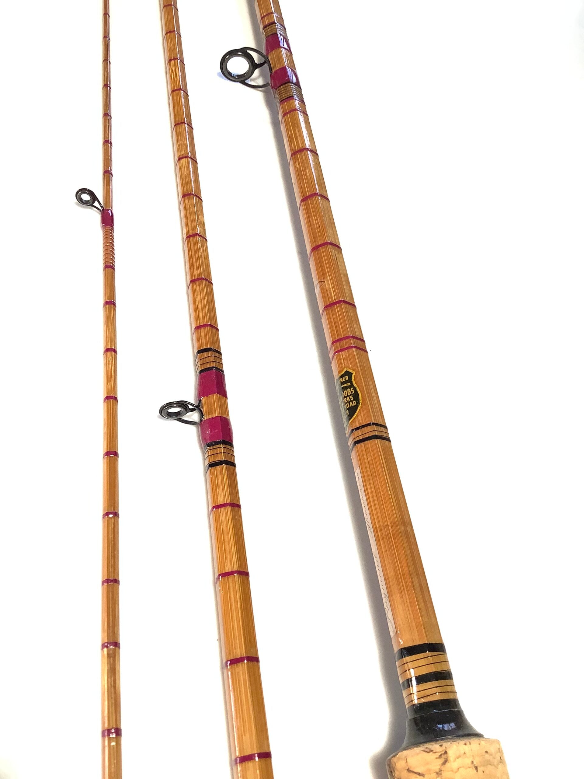 PRECISION RODS TUDOR WORKS Black label 11ft Built Cane AVON Rod