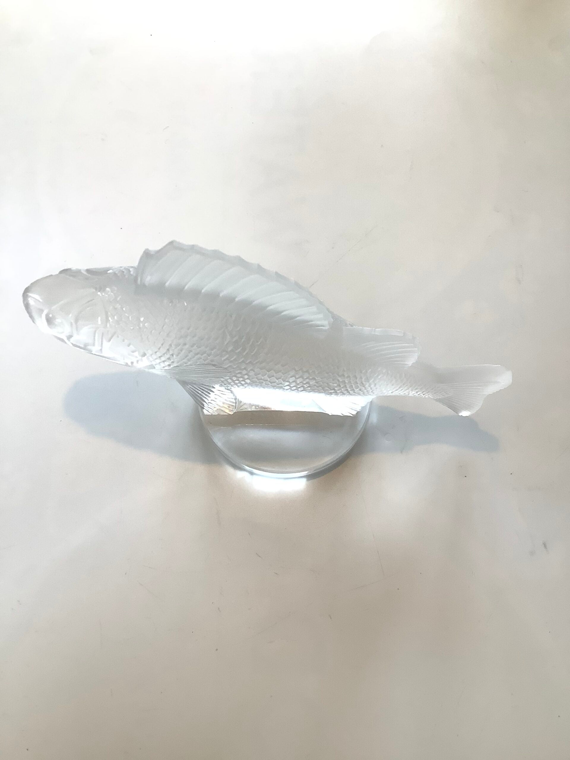 Lalique of France Frosted Crystal Perch