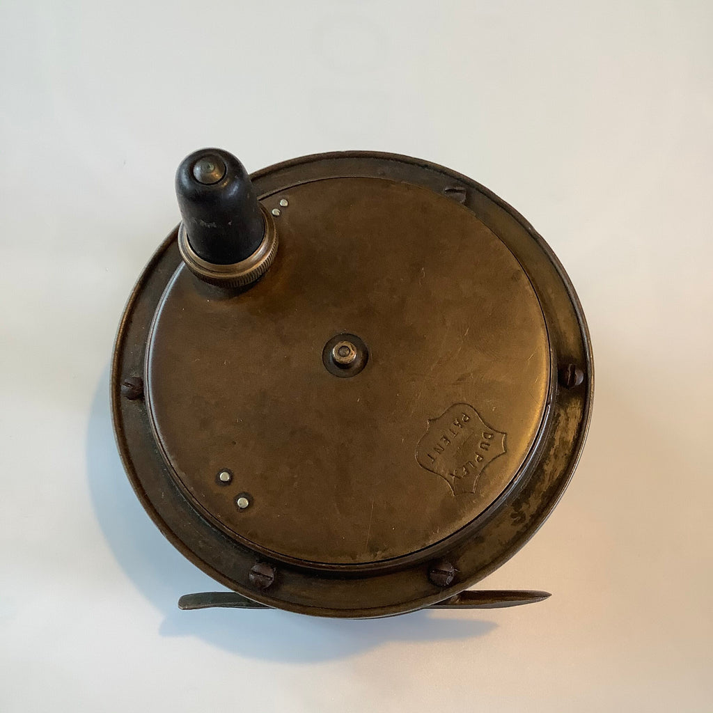 Rare J.W Young’s Famous “ Duplex “ 4”  Brass reel, circa 1893