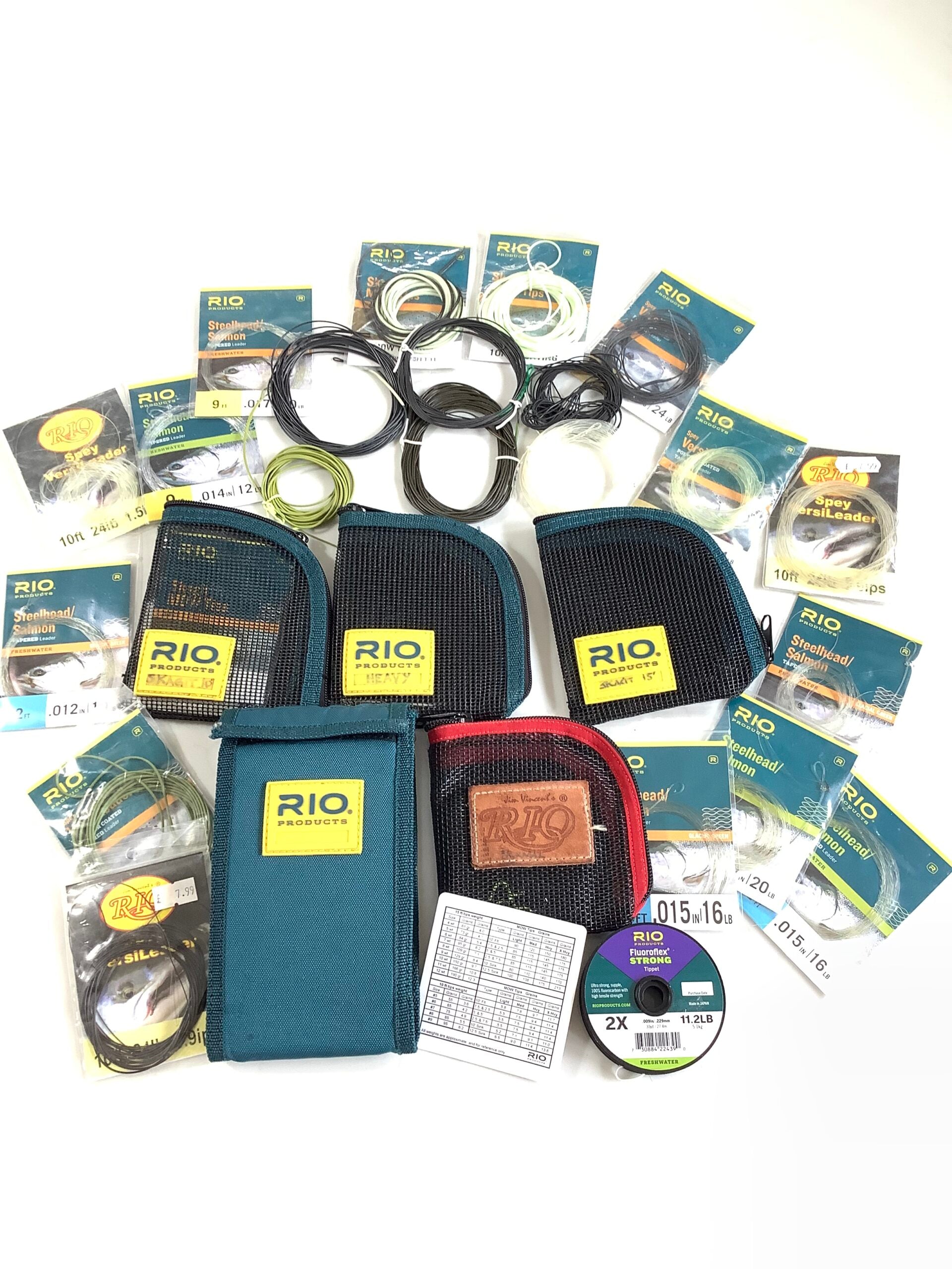 A Job Lot Of RIO Wallets Tapered leaders, some unused all good to fish…