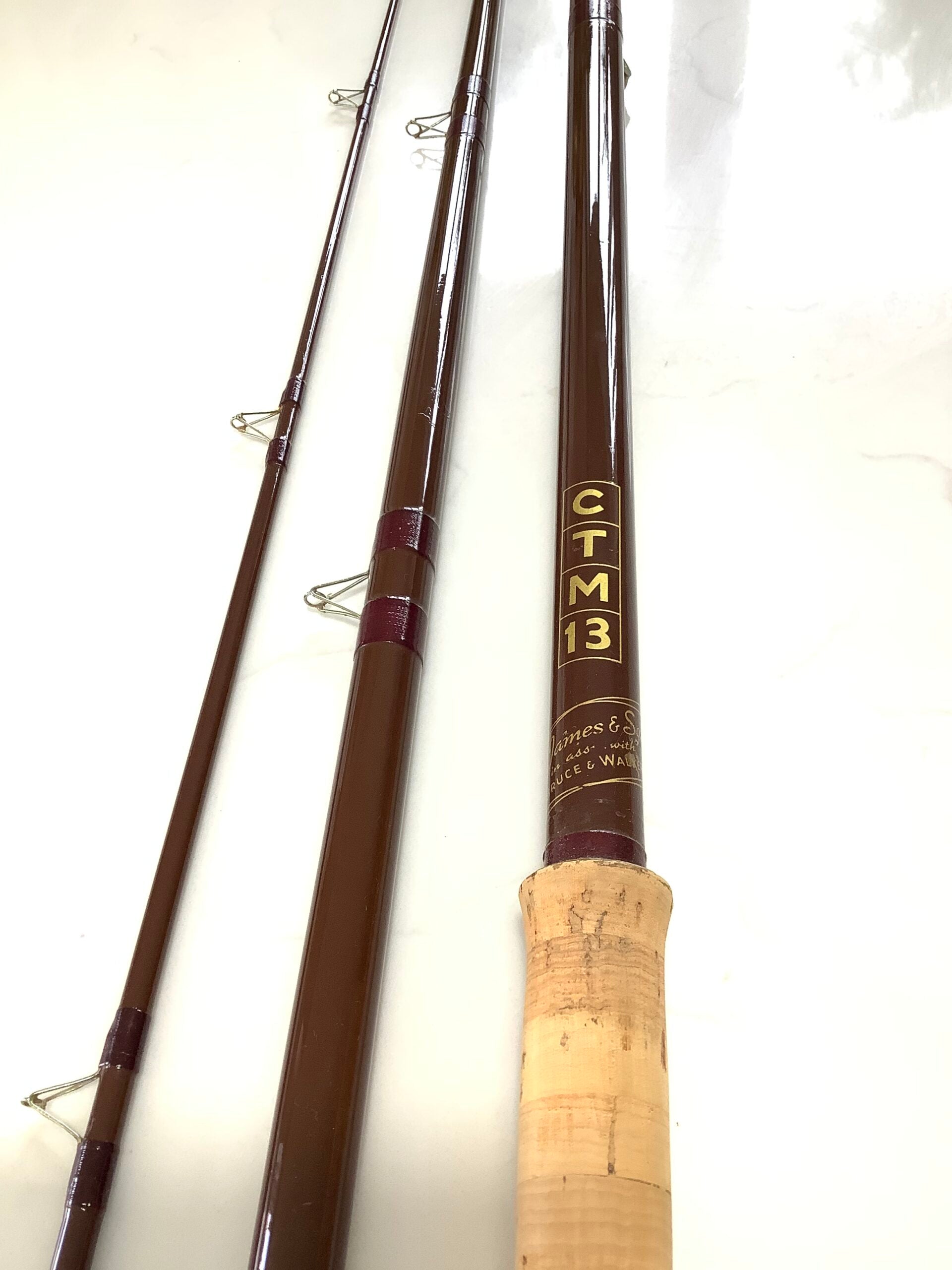 Vintage BRUCE WALKER  With B. JAMES Float Rod 13ft