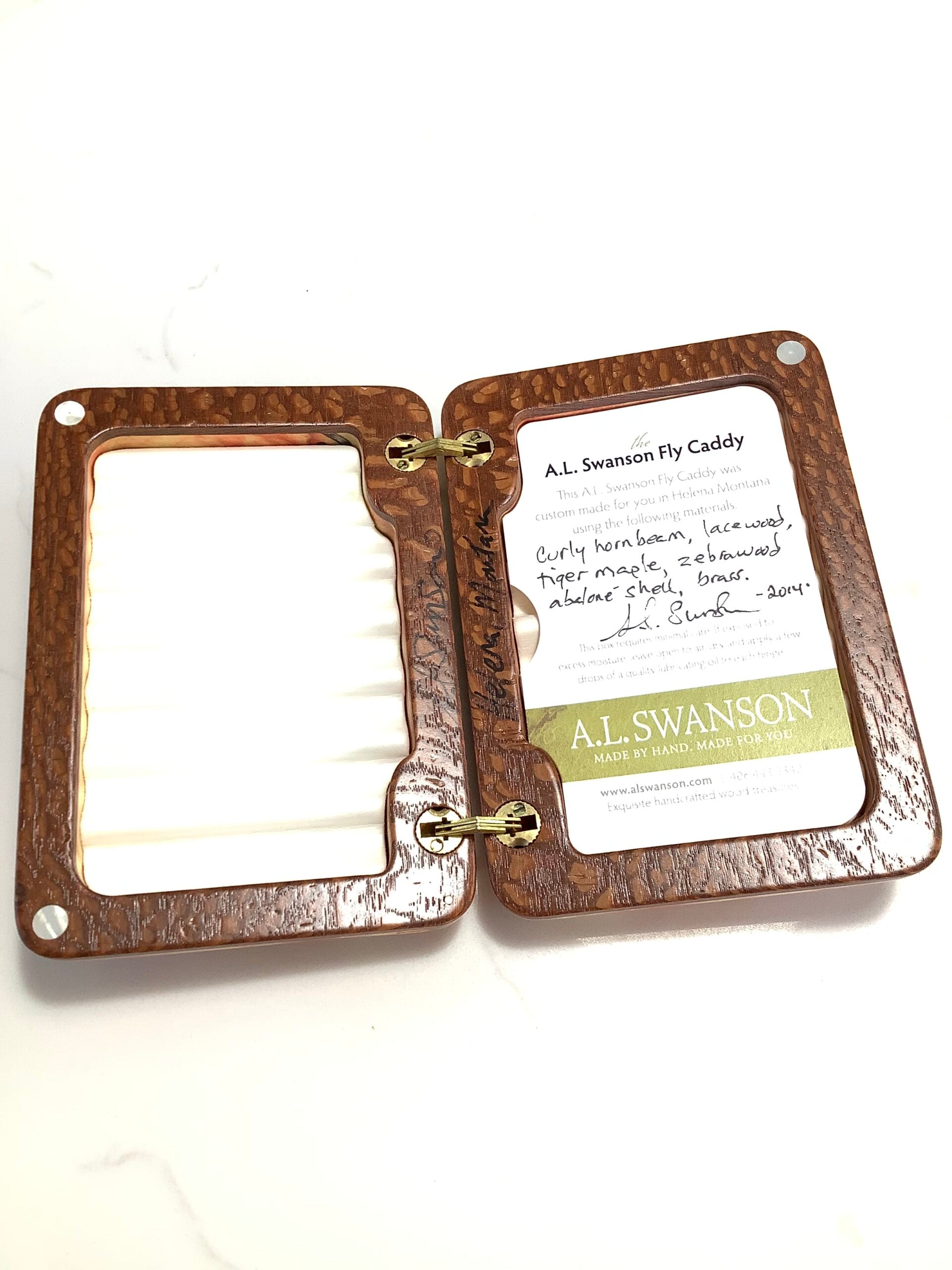 Finest A.L SWANSON Fly Caddy Beautifully Hand Crafted