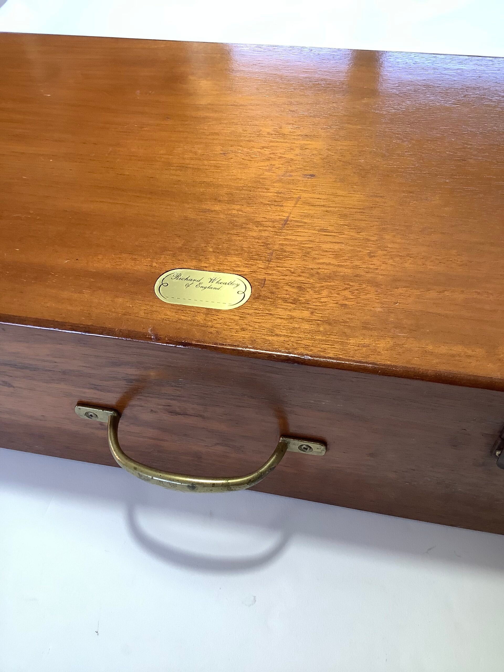 Very Rare Vintage Richard Wheatley Mahogany Fly Tyers Cabinet