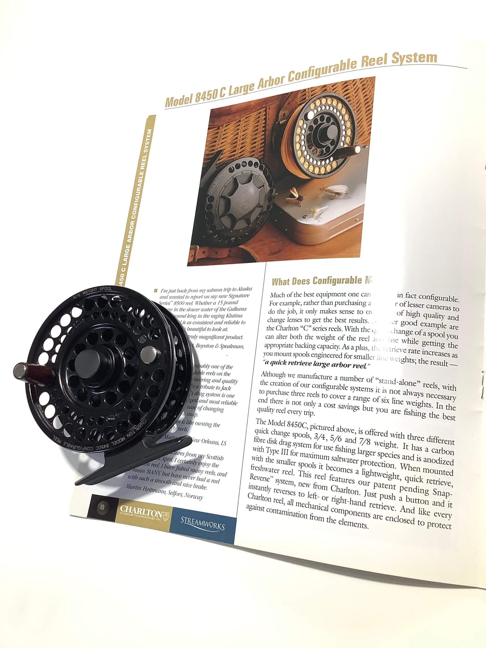Rare CHARLTON OUTDOOR TECHNOLOGIES,INC Model 8450C Large Arbor Configurable Reel System