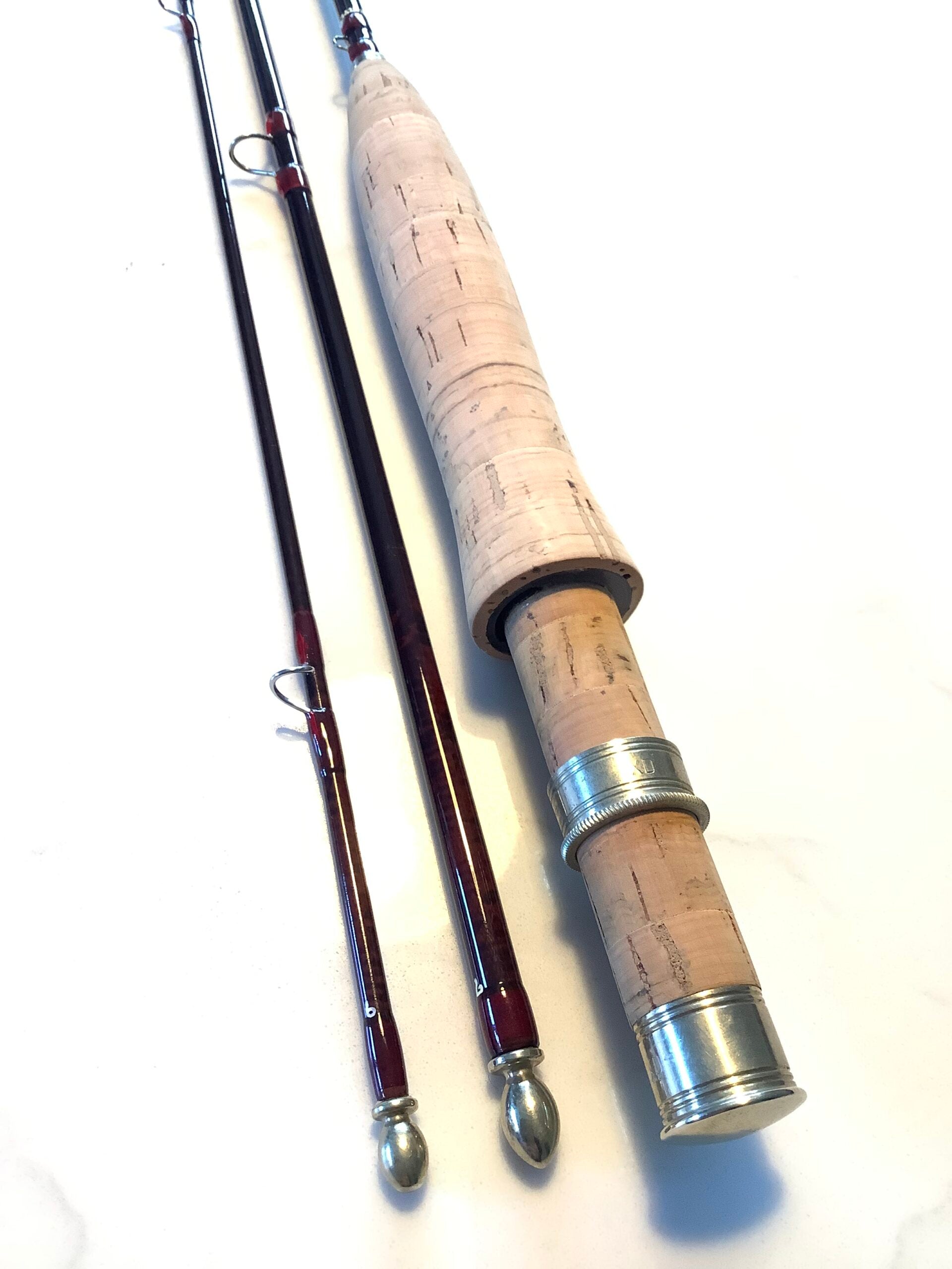 Scarce Hardy Bros “ FEATHERLITE” 8ft three piece Fly Rod