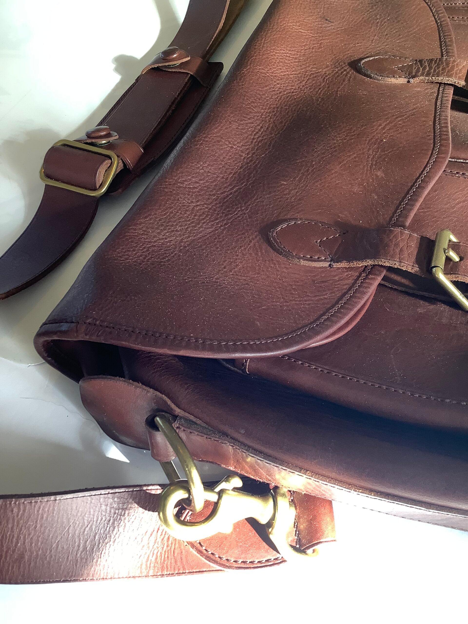 Rare Ralph Lauren “Heritage Fisherman’s” Bag Full leather New with Tags