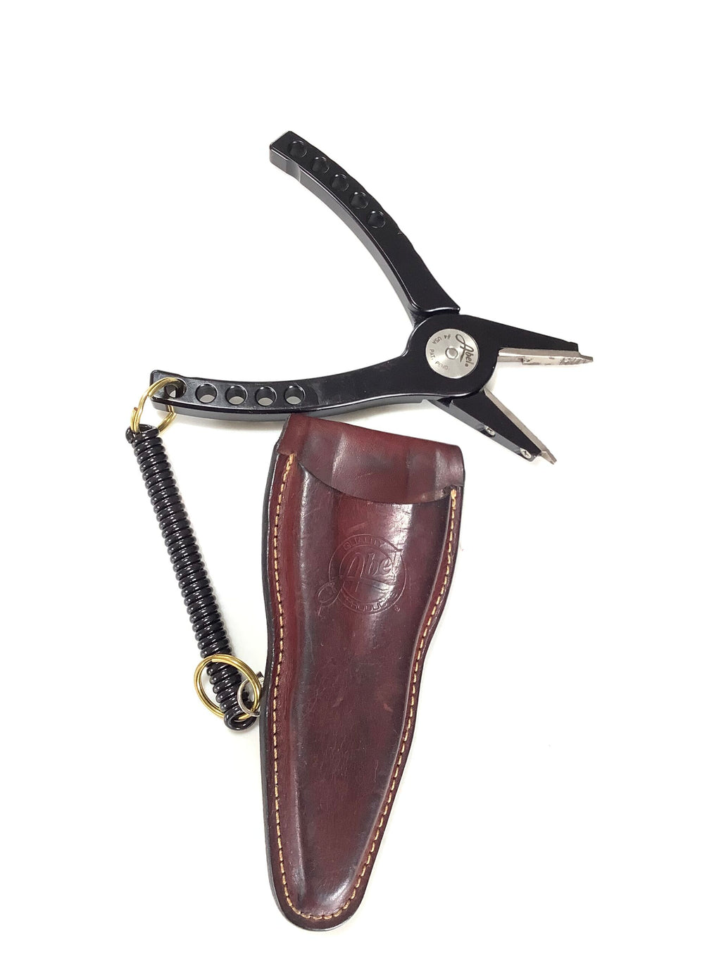 ABEL #4 Fisherman’s Pliers with Case Lanyard Coil Oiler Set