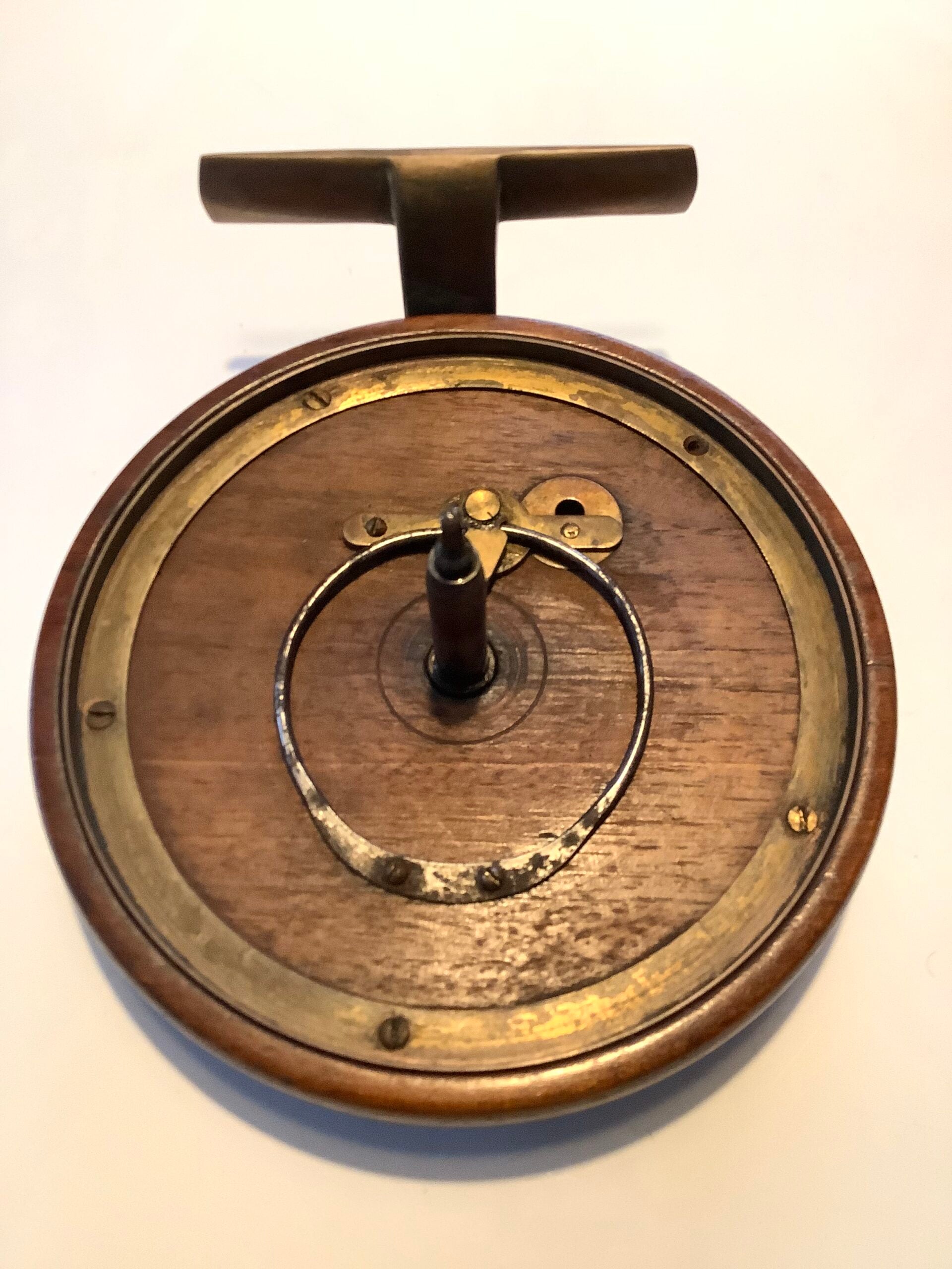 Antique Milwards Large Mahogany Brass Slater Latch Reel