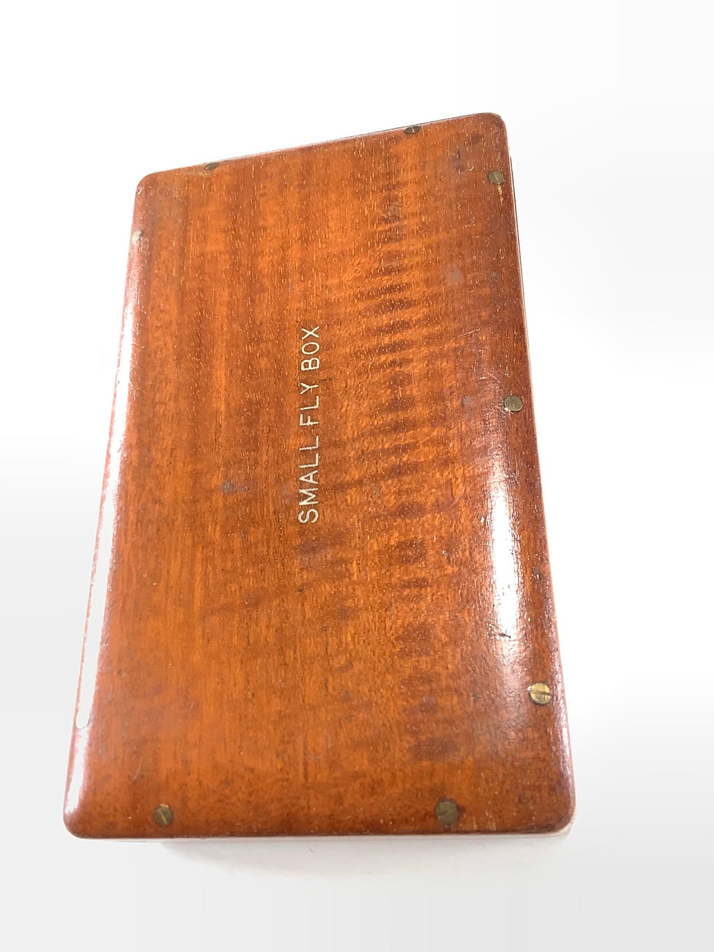 Rare Antique circa 1910 HARDY Bros “ SMALL CLUB “ Satin Mahogany Fly Box