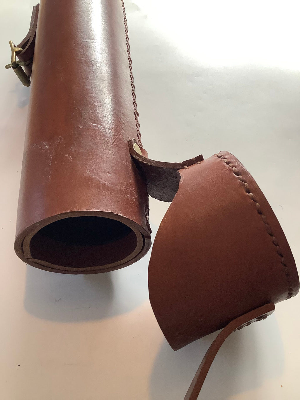Brett Parsons Hand made Bridal Leather Float Carrier