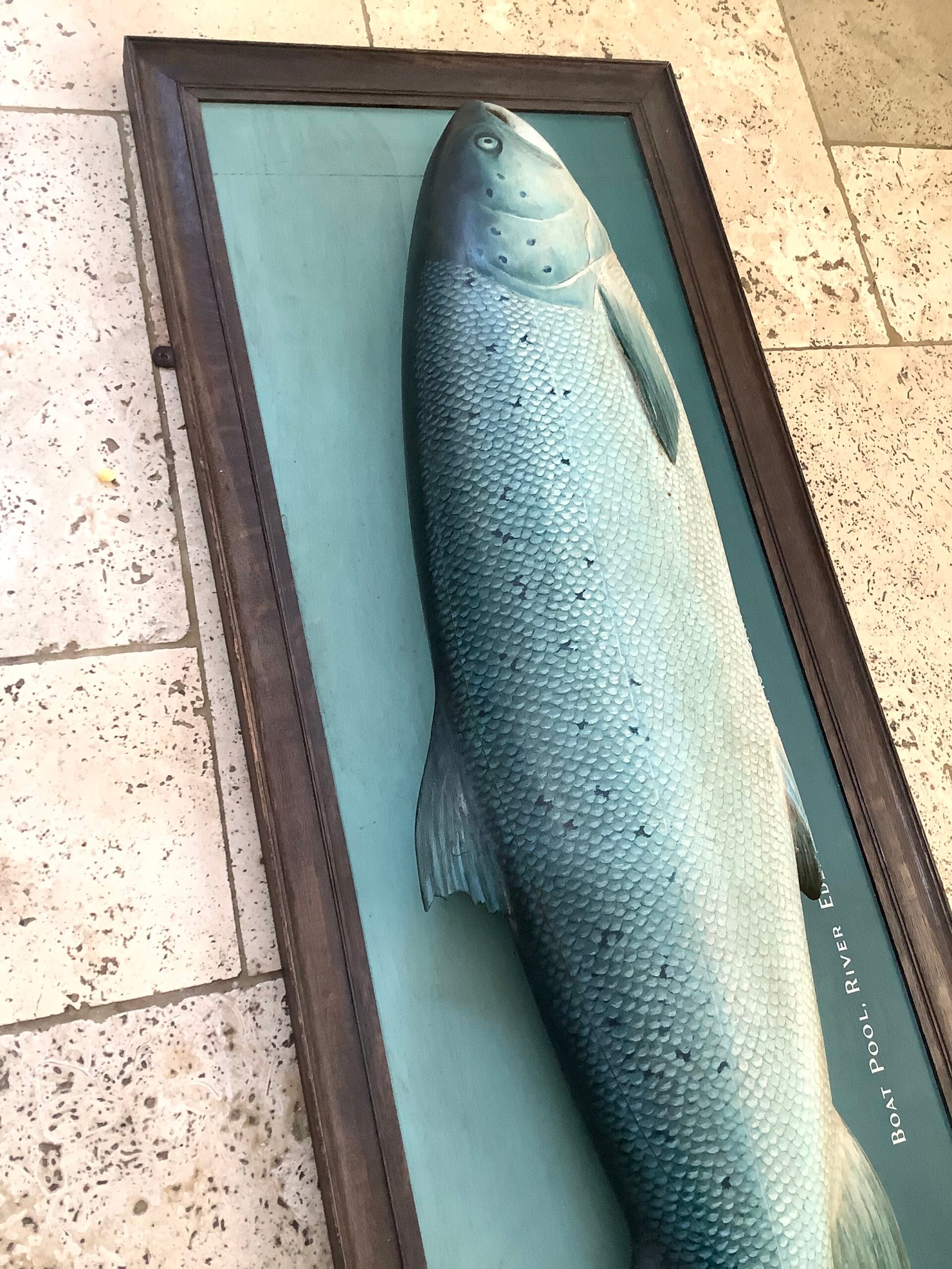 Antique P.D MALLOCH 3/4 Wood Block Carved Beautifully Artistically Painted Atlantic Salmon 1936