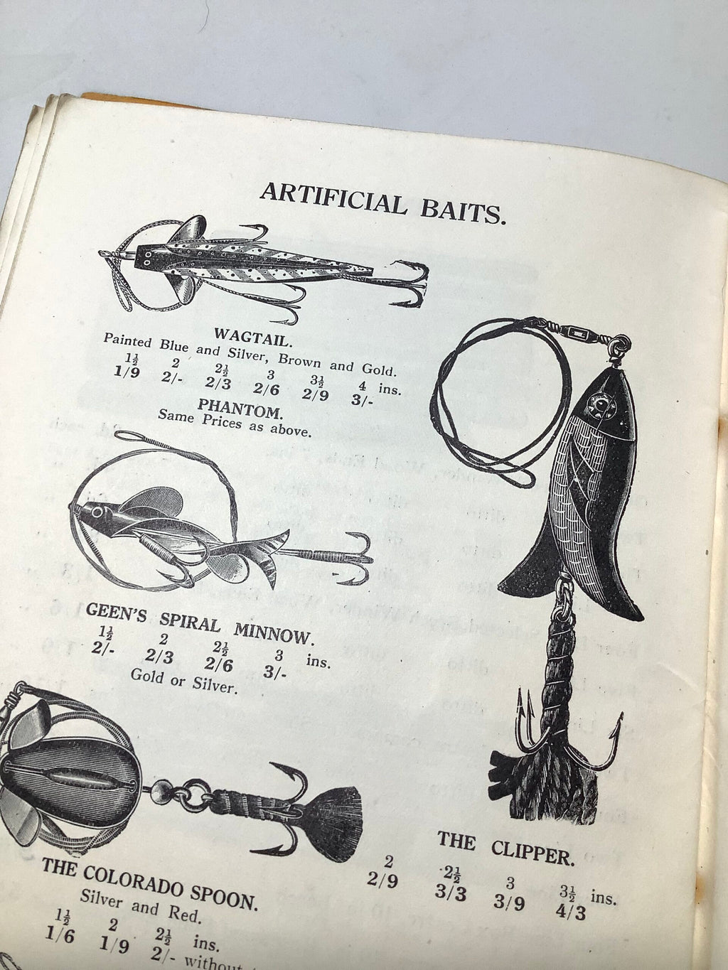 Antique T.H.SOWERBUTTS Fishing Tackle Catalogue/Guide