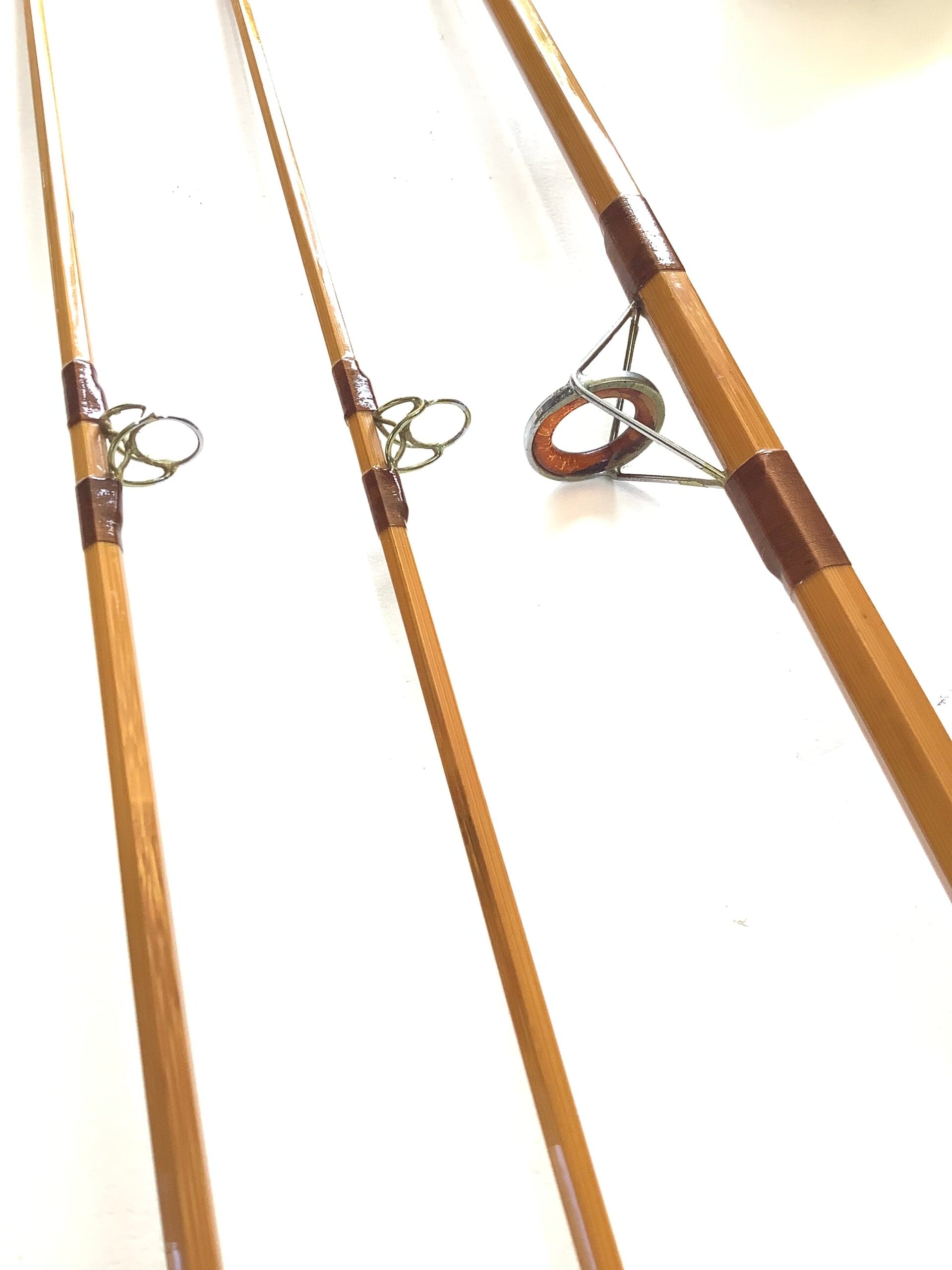 Scarce ALLCOCK Co 10FT CARP/AVON Two tips Built Cane Rod