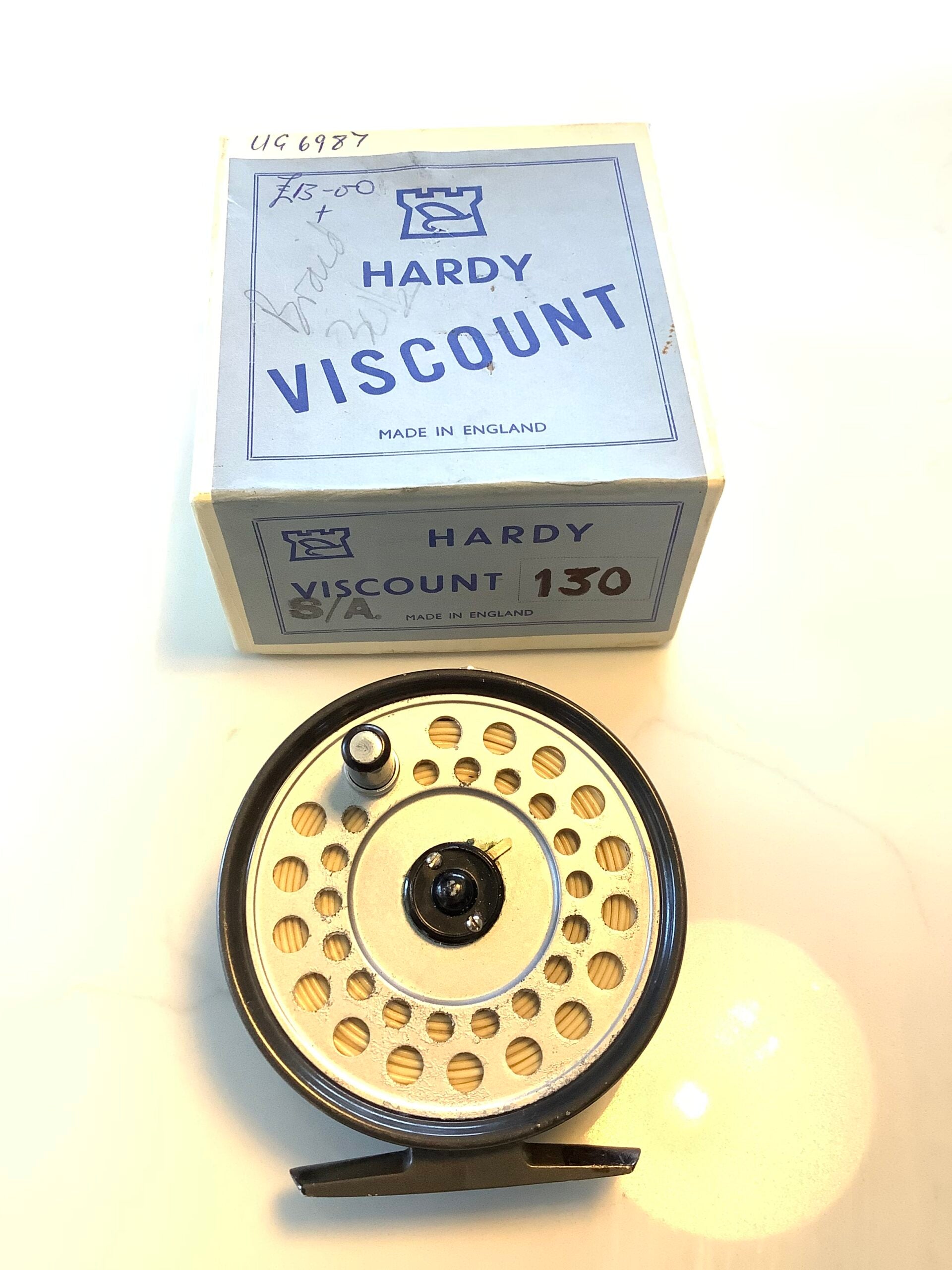 Vintage Hardy Bros VISCOUNT 130 Fly Reel + Spare Spool
