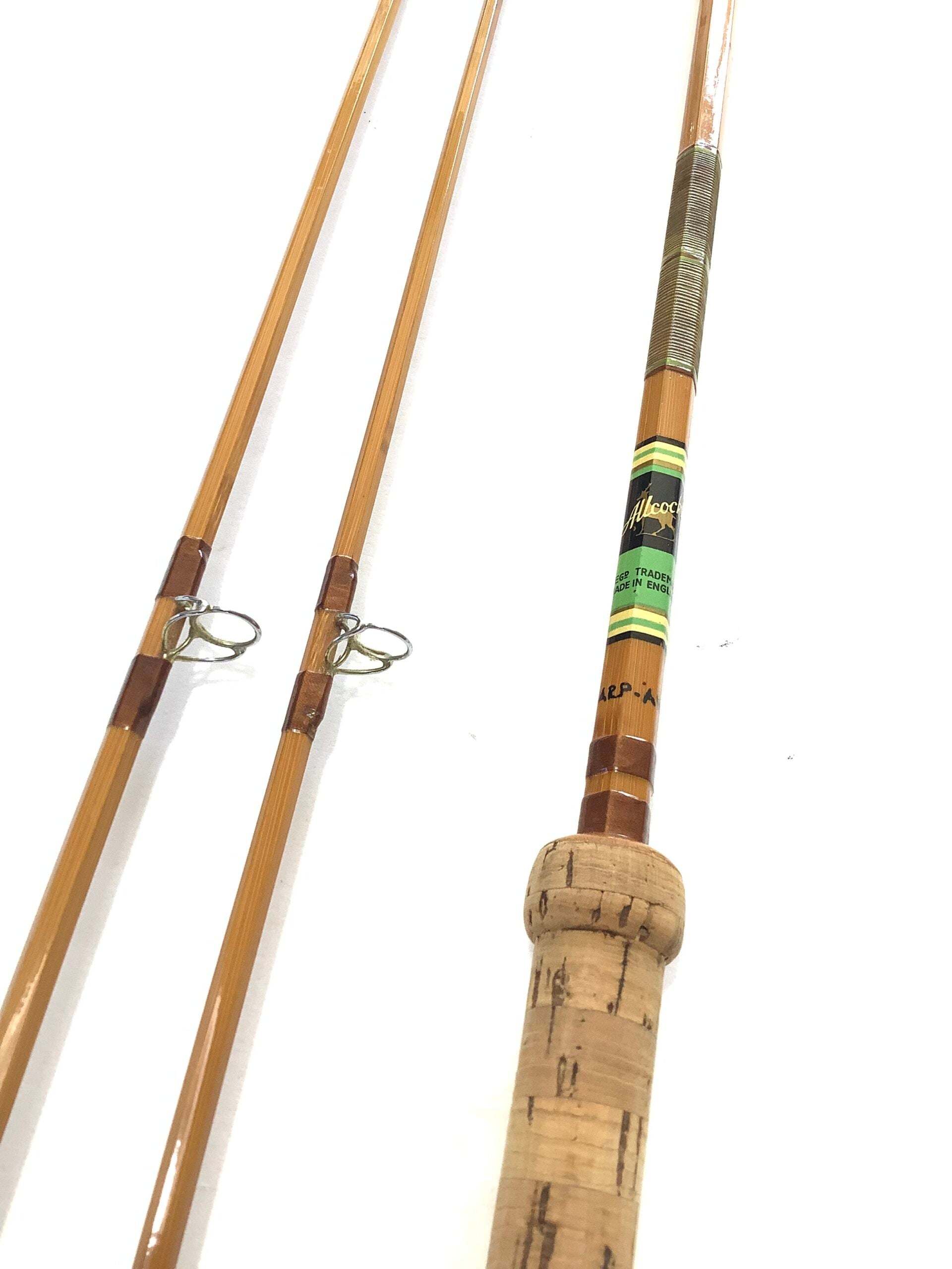 Scarce ALLCOCK Co 10FT CARP/AVON Two tips Built Cane Rod
