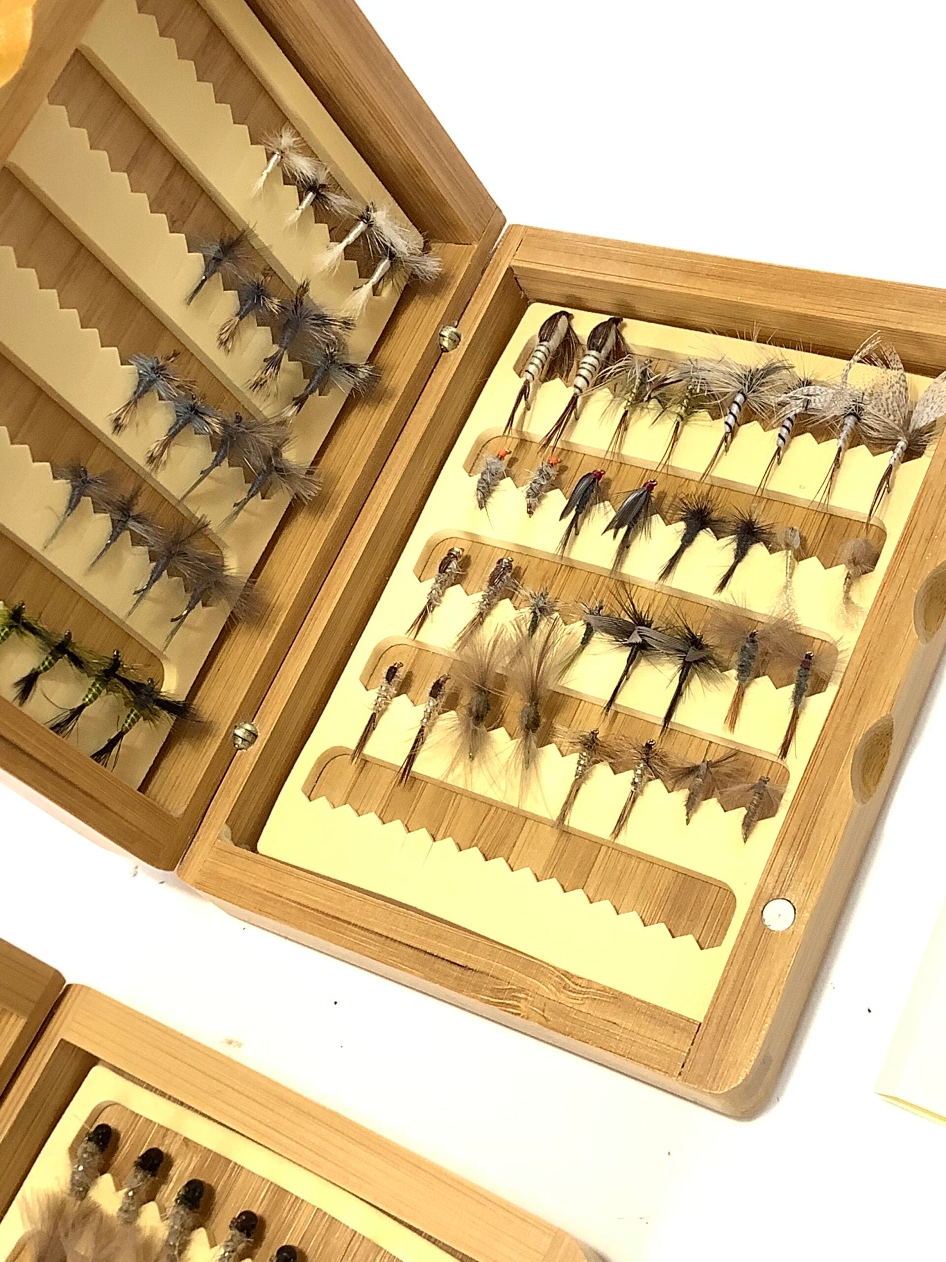 A Pair of TURRALL FLY BOXES With a Selection of Flies