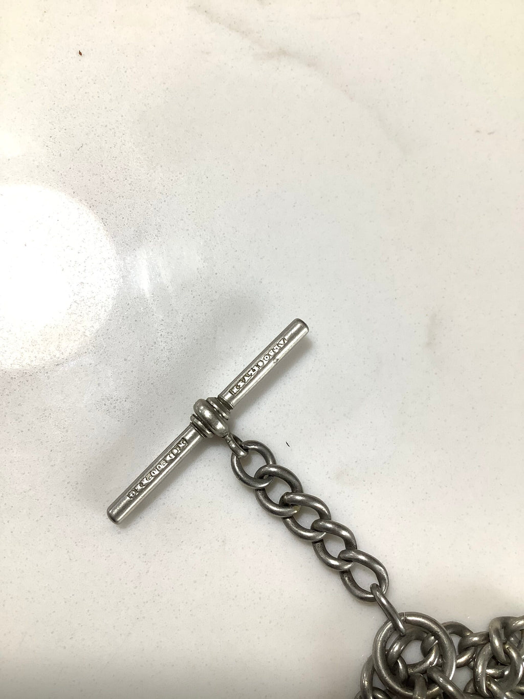 Antique DRIANOIL with Silver chain and Tweezers Fly Fishing Waistcoat Accessories