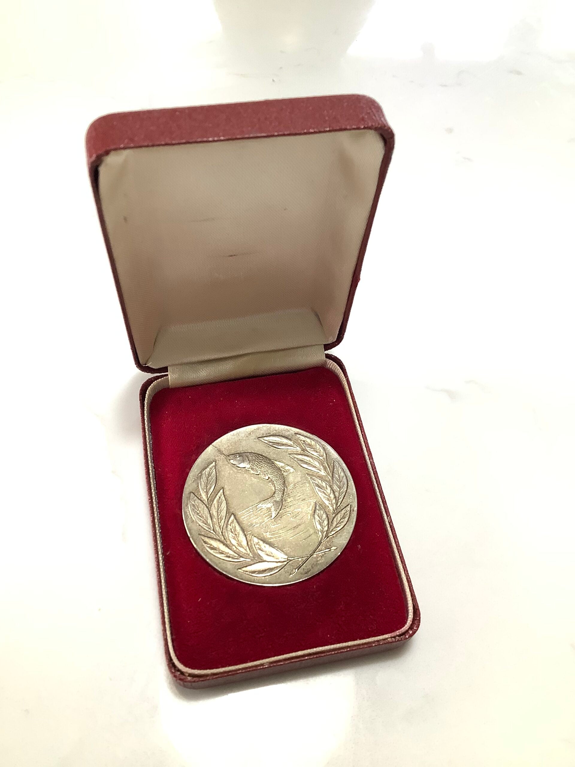 Vintage NATIONAL FEDERATION OF ANGLING NATIONAL ANGLING CHAMPIONSHIP Silver Medal