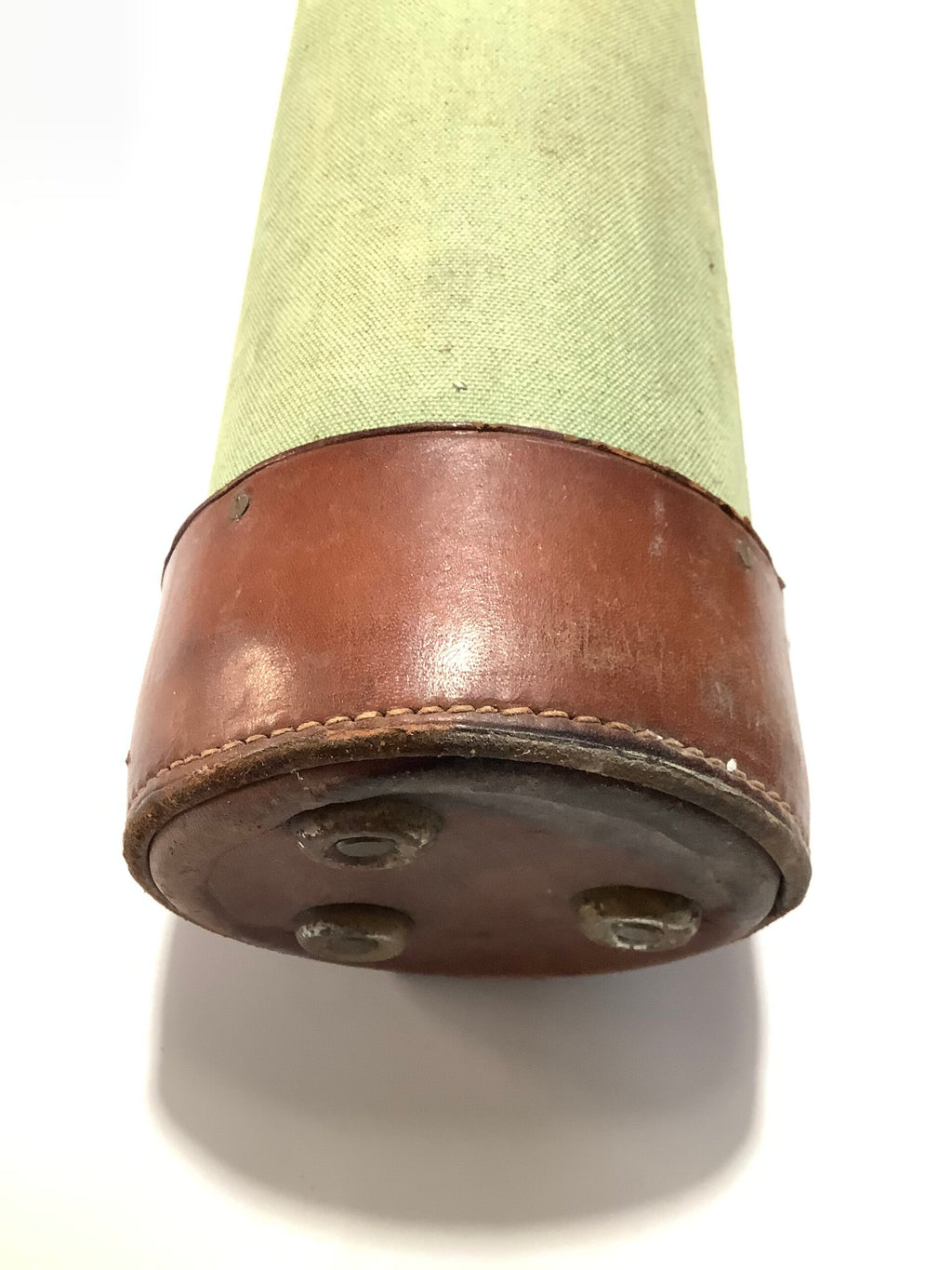 Antique Canvas Leather Capped Rod Carrier