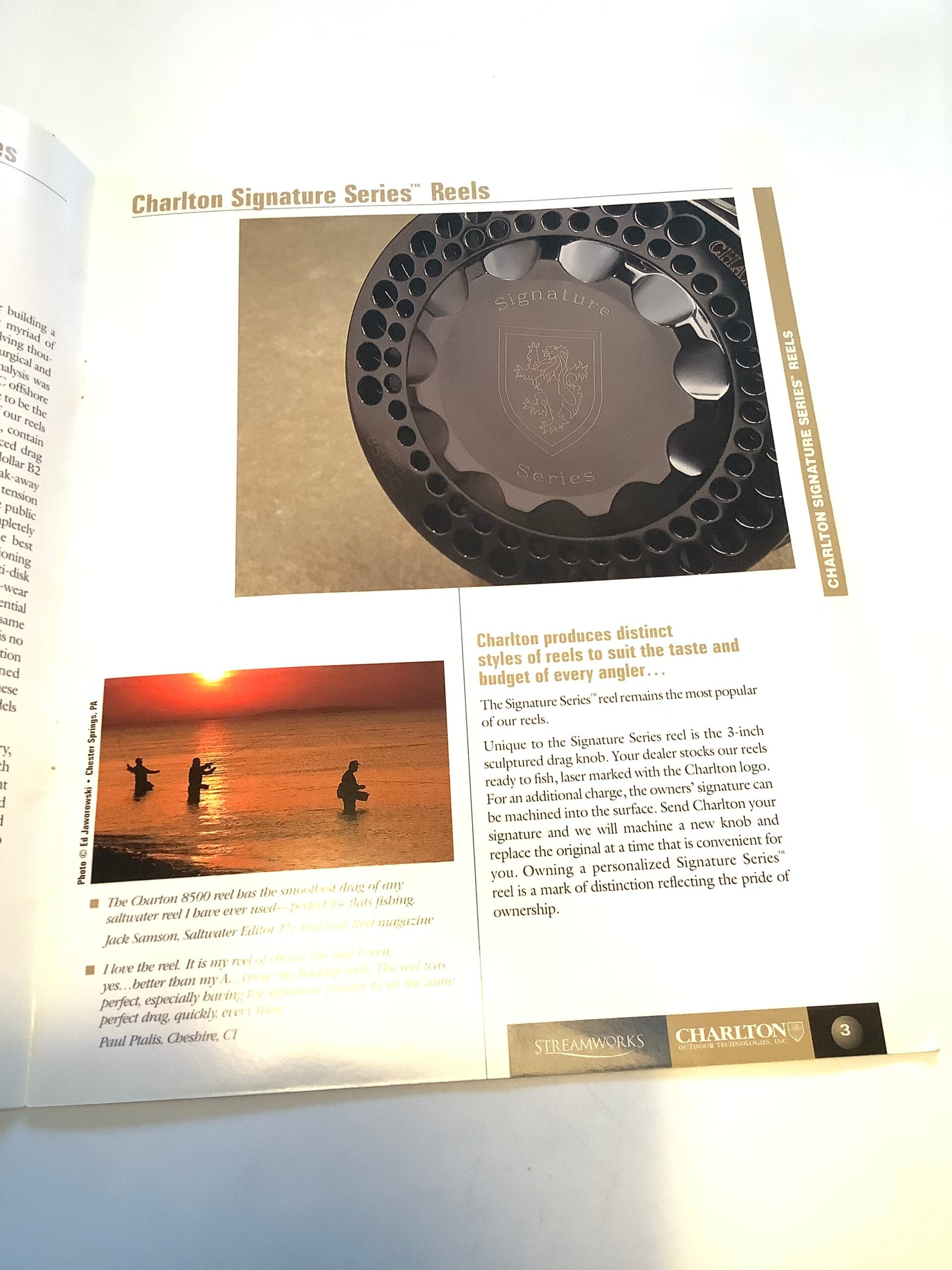 Rare Charlton Outdoor Technologies Fly Reel Guide