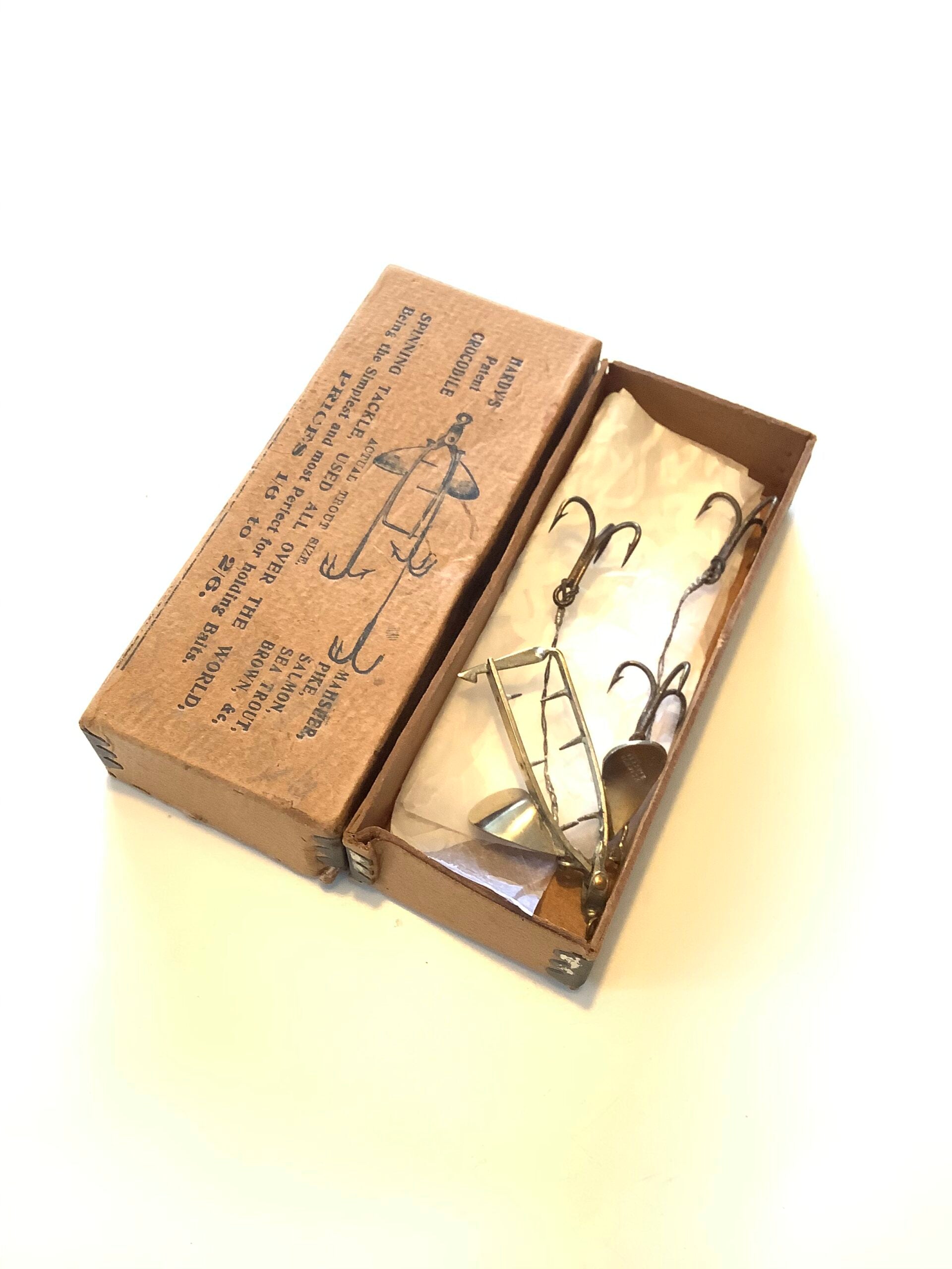 Antique Hardy Bros “ Crocodile” Bait lure unused.