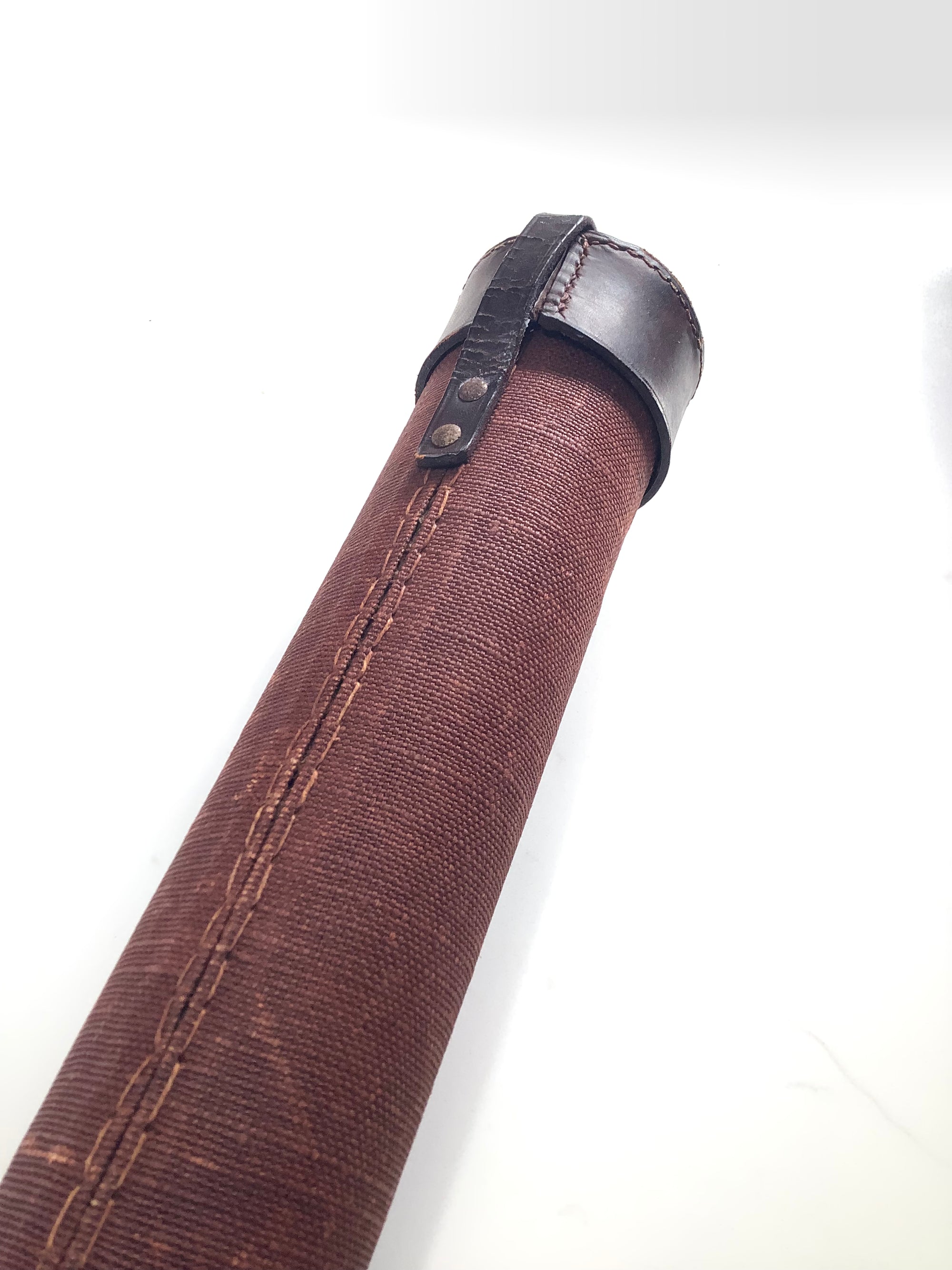 Vintage Quality Leather & Canvas Rod Holder