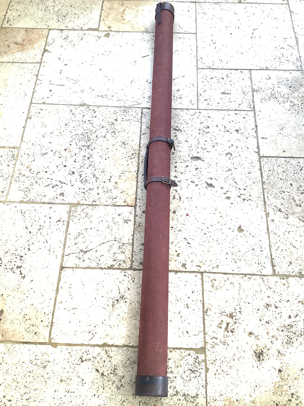 Vintage Quality Leather & Canvas Rod Holder