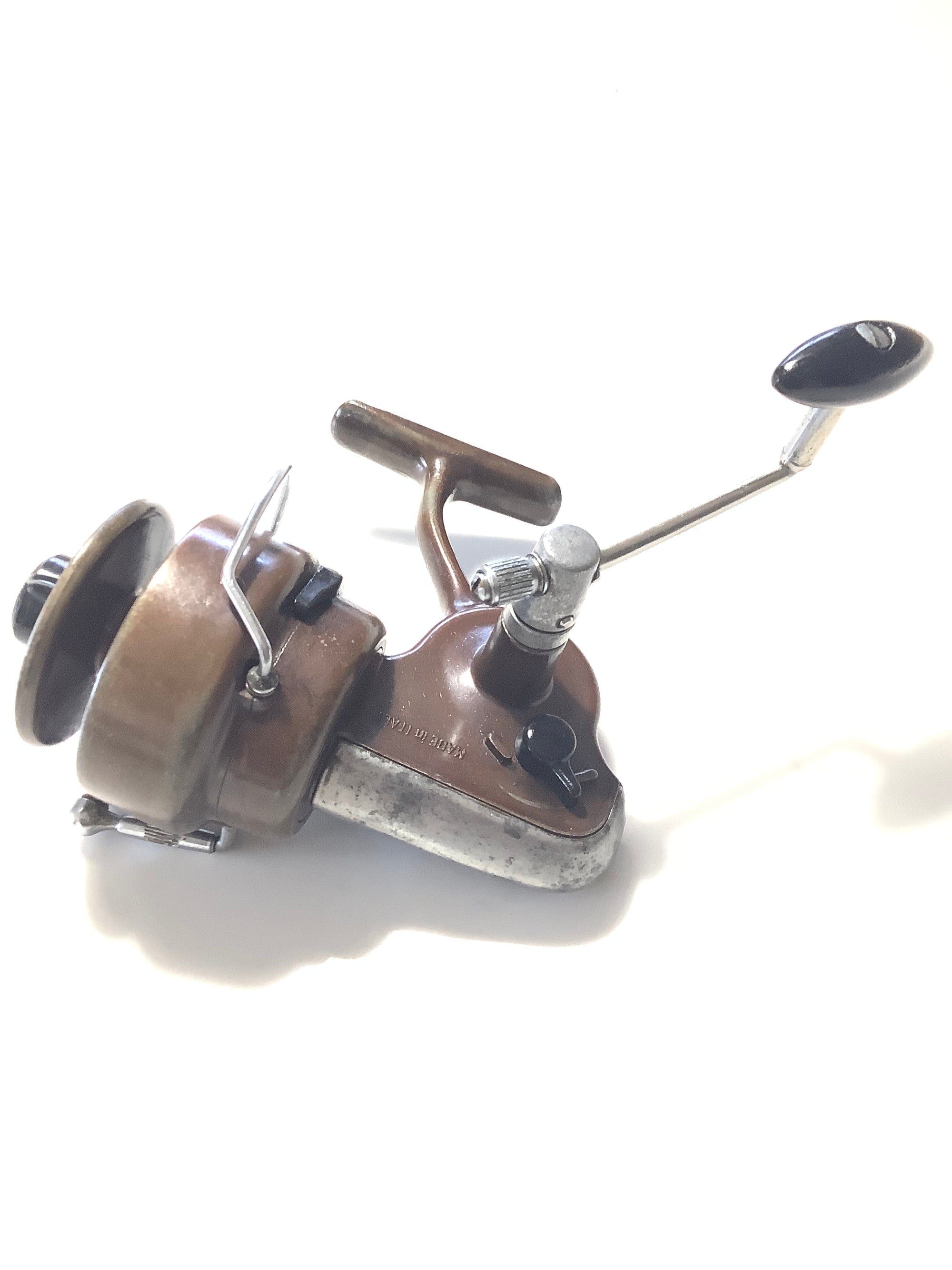alcedo italian fishing reels Scarce ALCEDO BROWN JUPITER Early Built Reel – Antique & Vintage Fishing Tackle