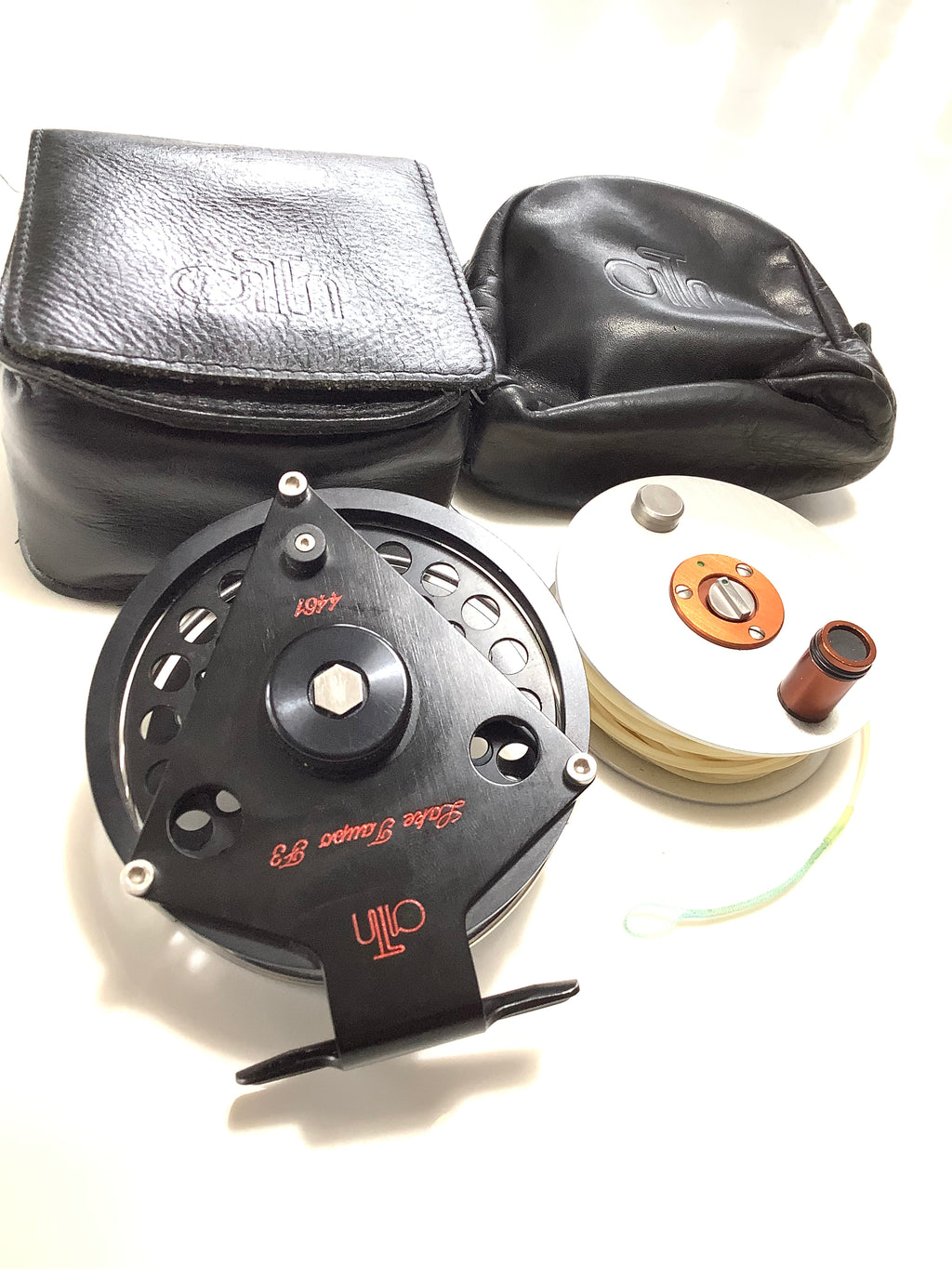 ARI T HART Lake Taupo F3 Fly Reel Plus Rare Spare SILVER/COPPER Spool