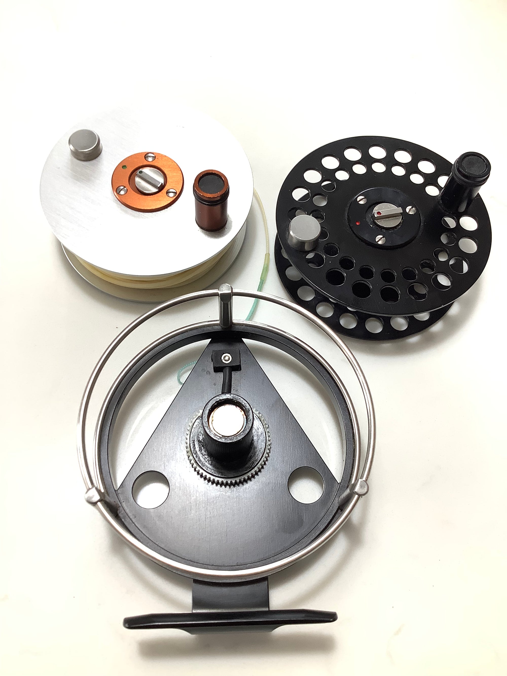ARI T HART Lake Taupo F3 Fly Reel Plus Rare Spare SILVER/COPPER Spool