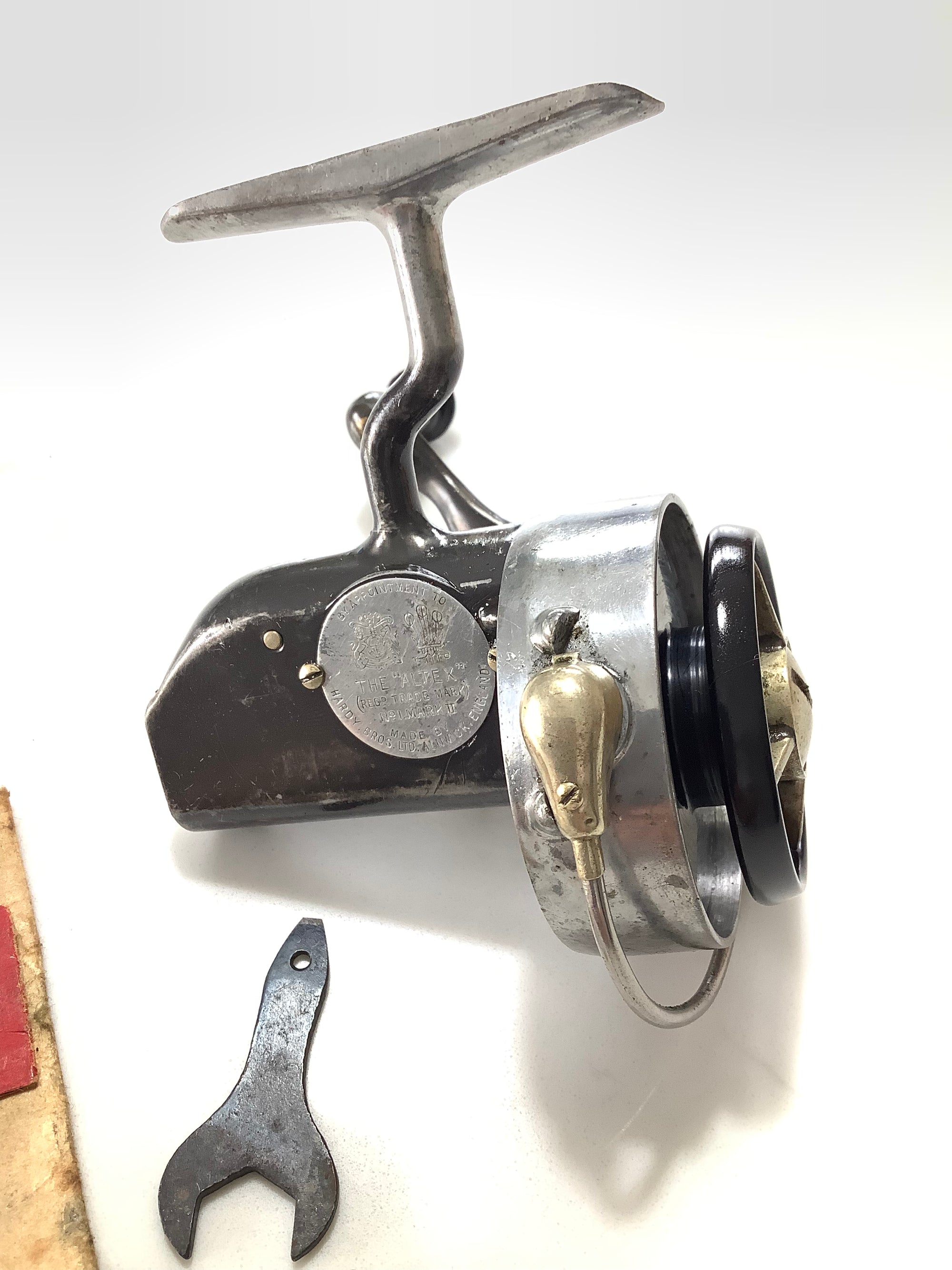 Antique Hardy Bros No.1 MKII ALTEX Fixed spool Reel