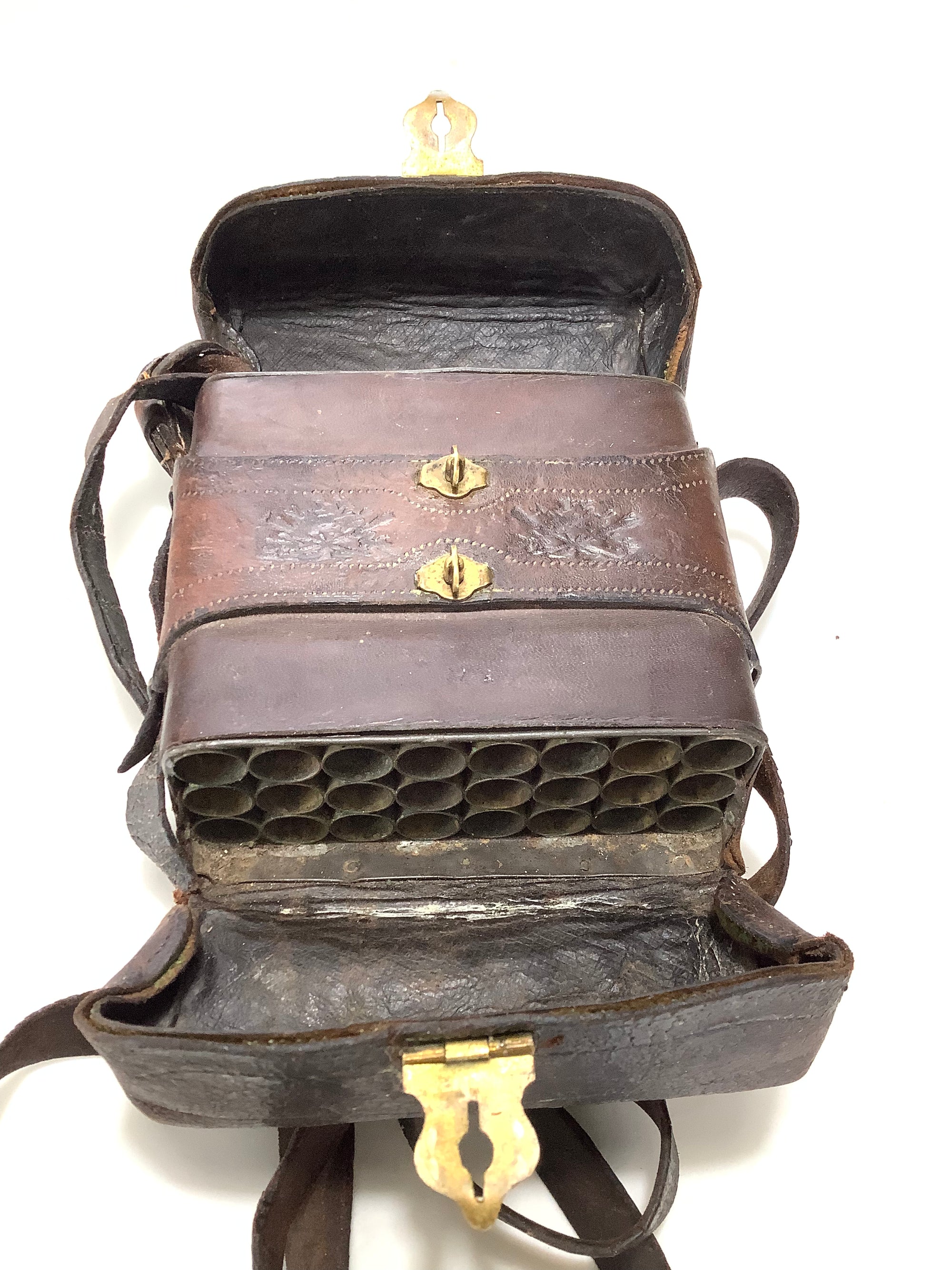 Antique Double Cartridge Carrying Case