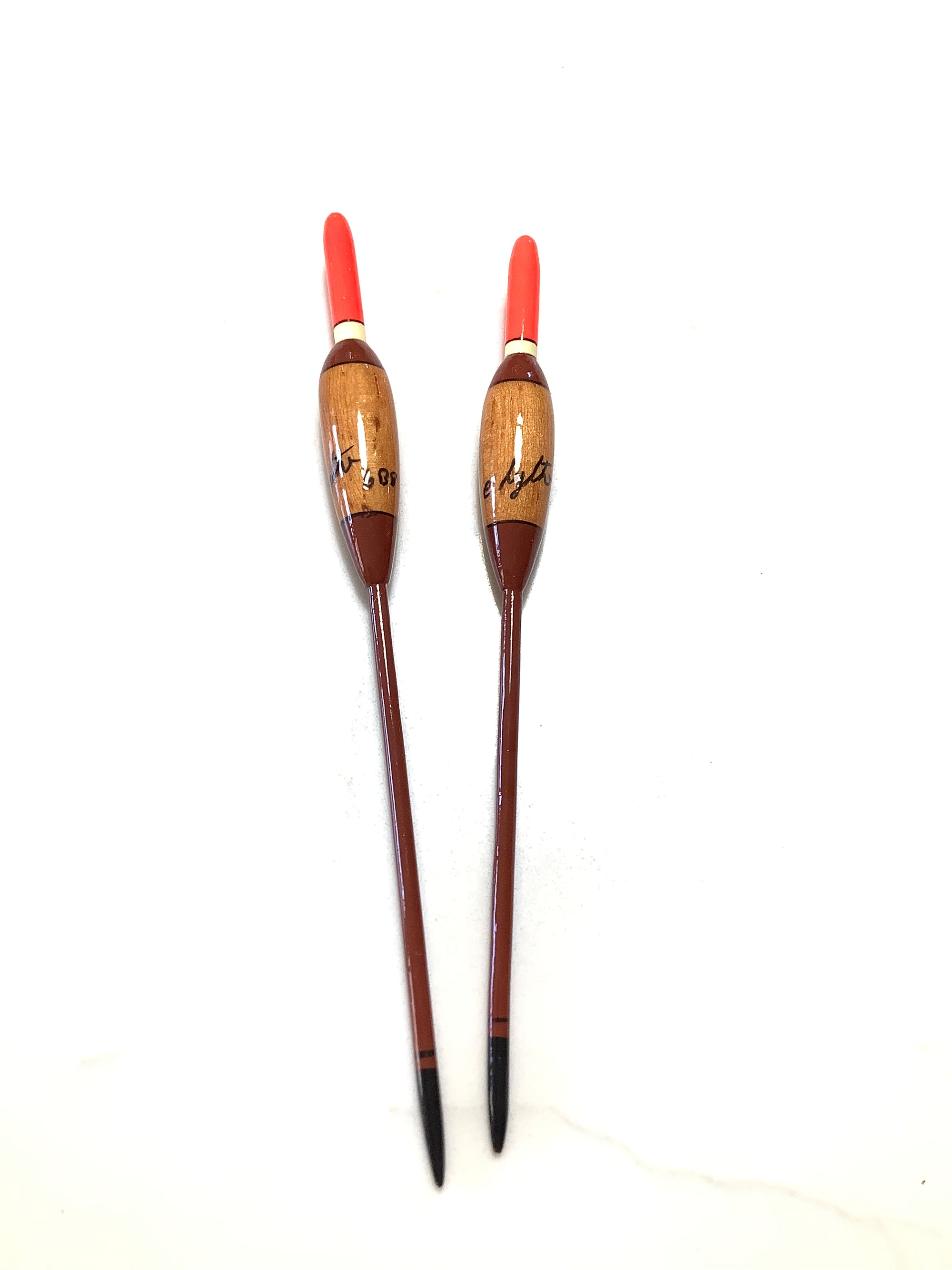 Pair Of Chris Lythe Hand Crafted Floats