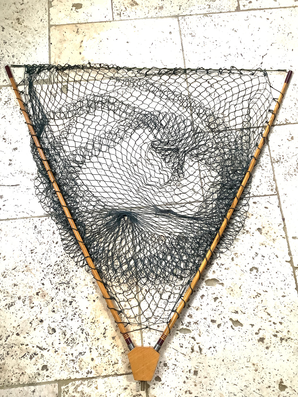 Early Richard Walker Style NET with OAK Spreader Block Dave Austin Pole
