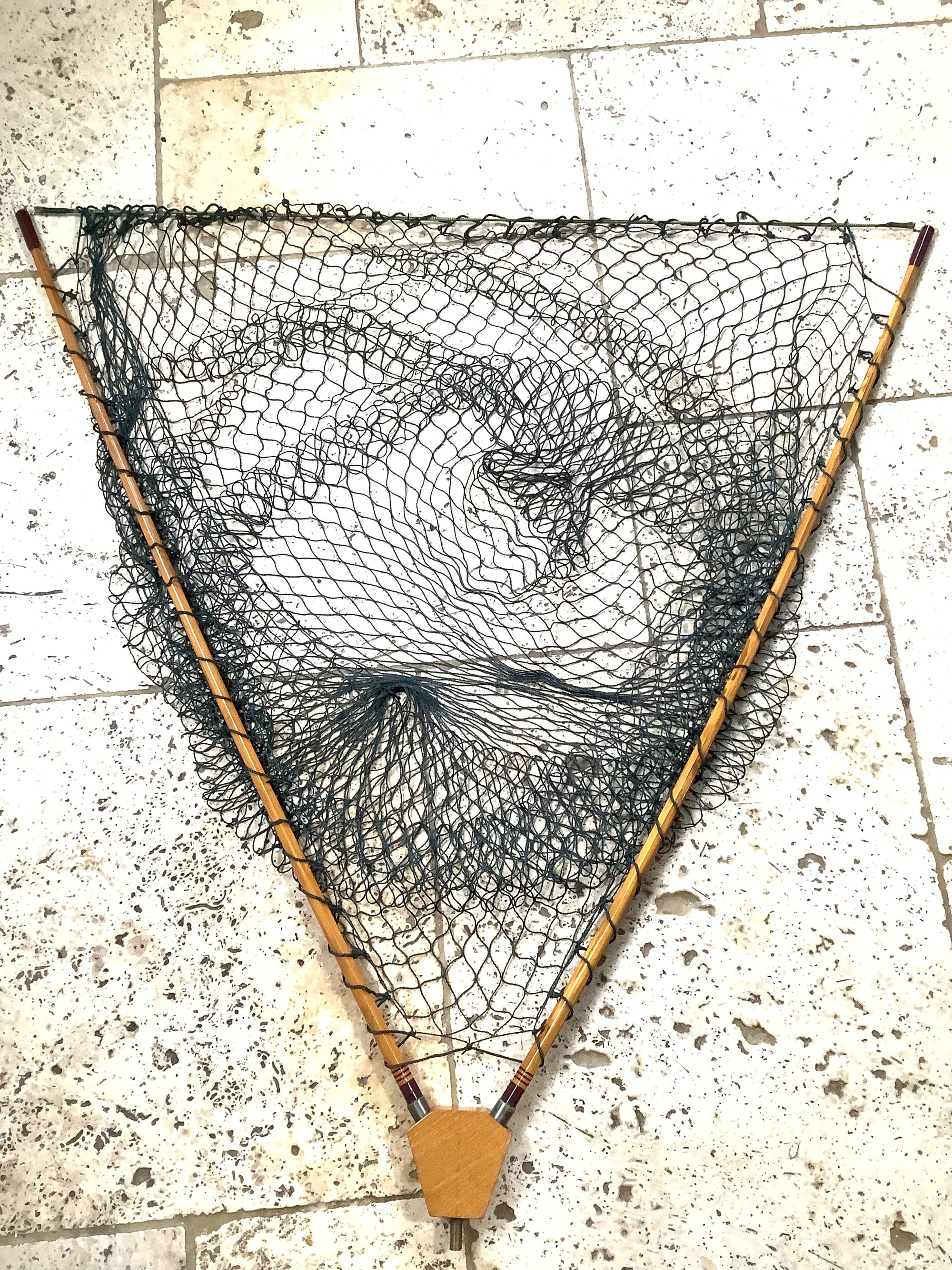 Early Richard Walker Style NET with OAK Spreader Block Dave Austin Pole