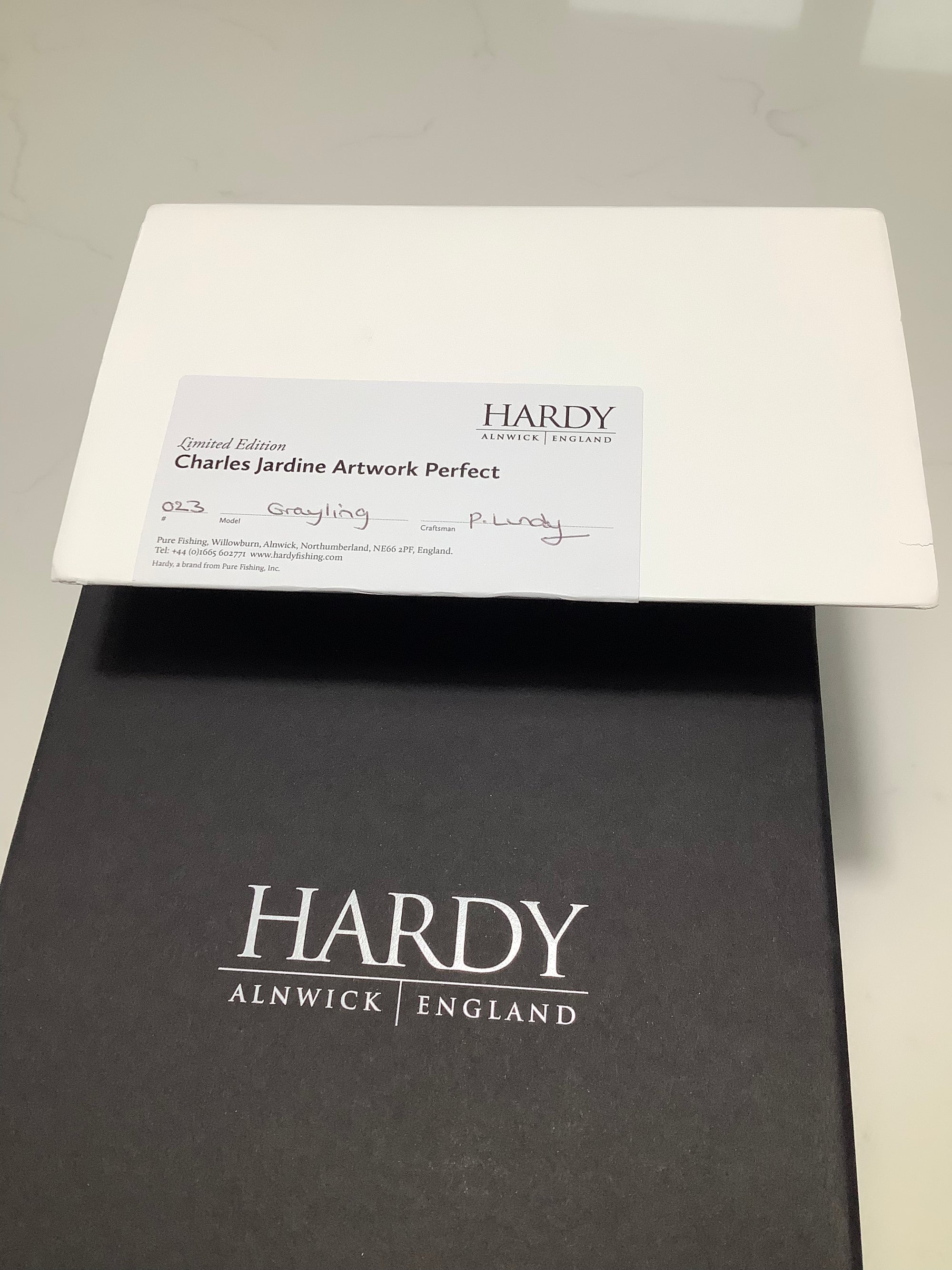 NEW Limited Edition HARDY BRos CHARLES JARDINE “ Grayling” Fly Reel