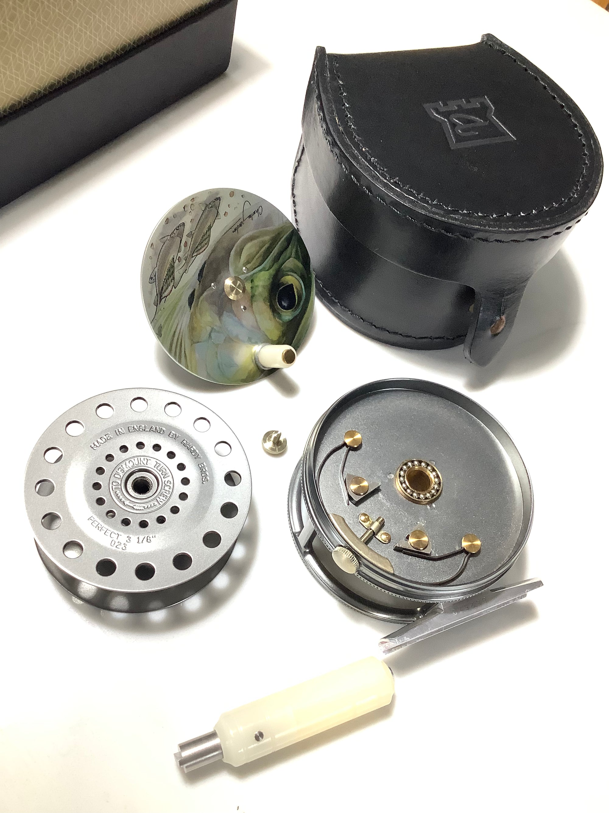 NEW Limited Edition HARDY BRos CHARLES JARDINE “ Grayling” Fly Reel