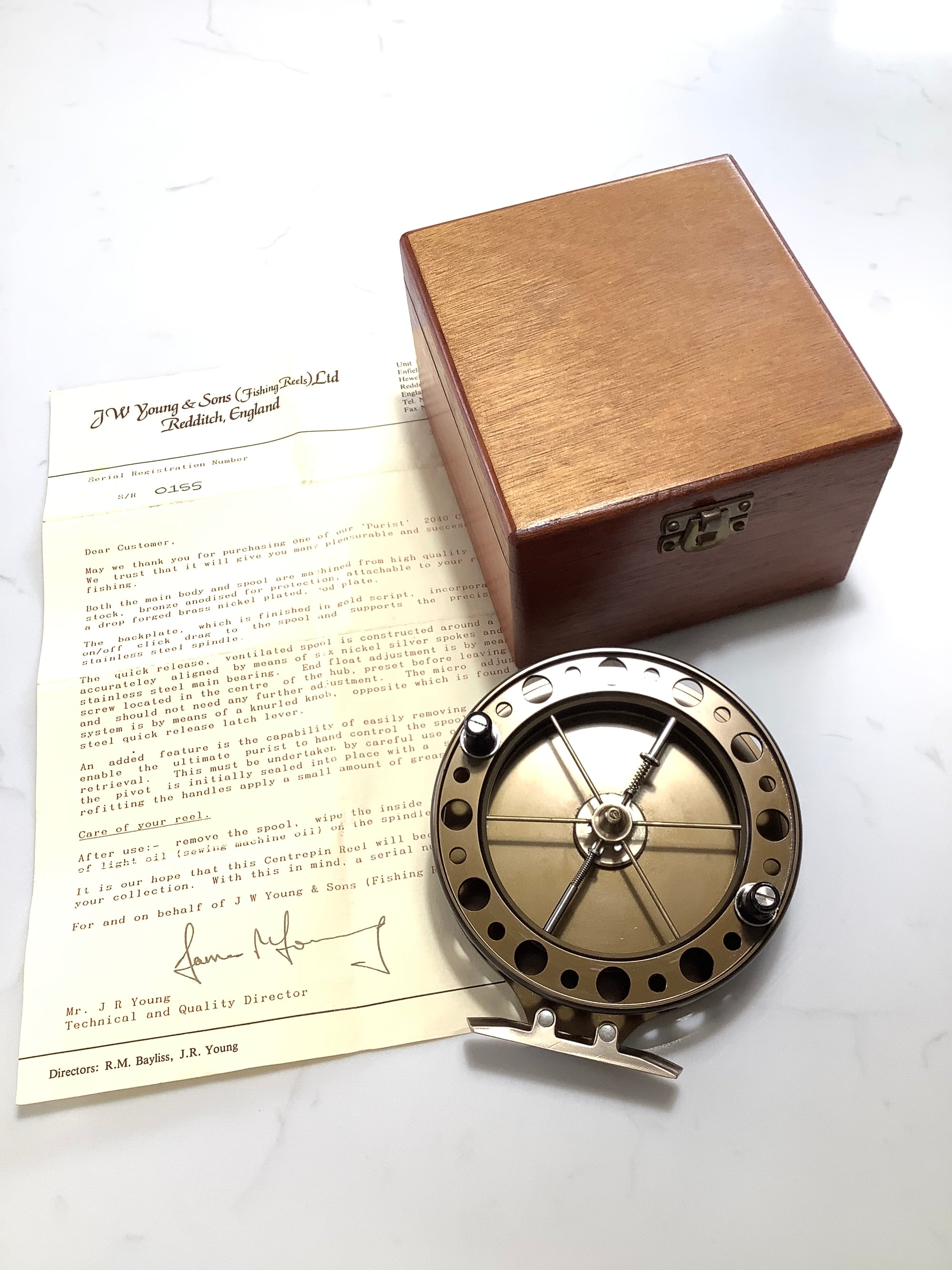 Unused J.W.YOUNG “ The Purist 2040” Centrepin