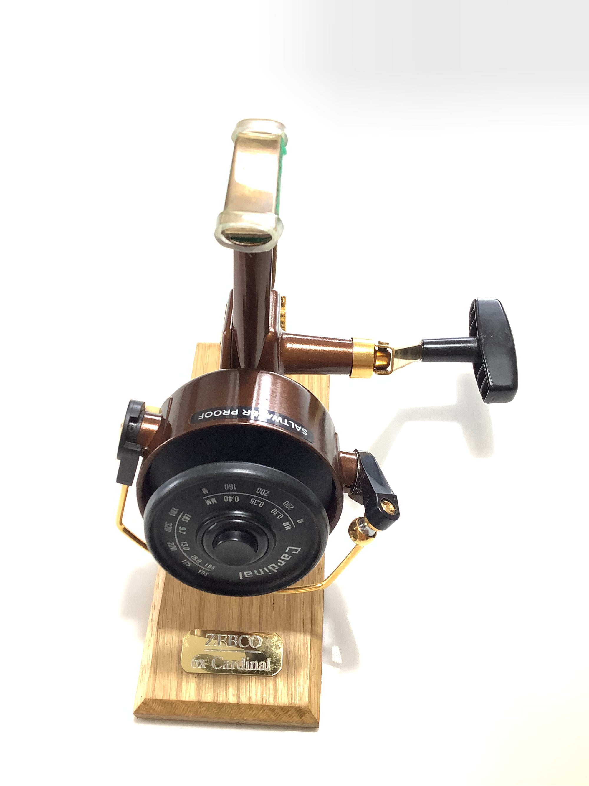 Collectors Display Reel Gold Custom ABU ZEBCO 6X CARDINAL Reel