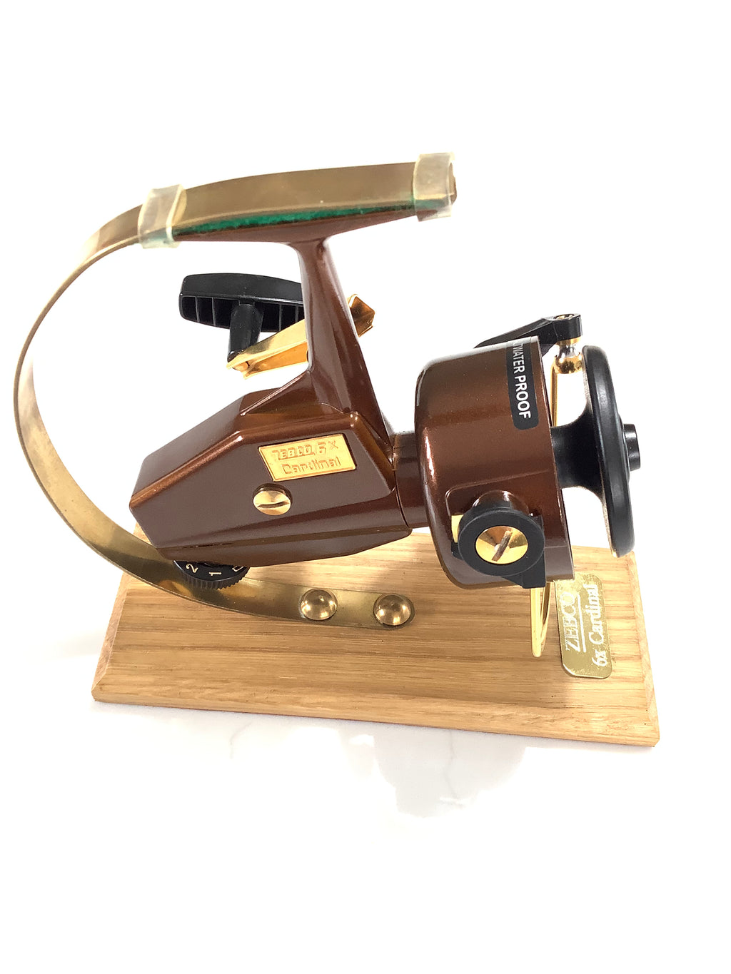 Collectors Display Reel Gold Custom ABU ZEBCO 6X CARDINAL Reel