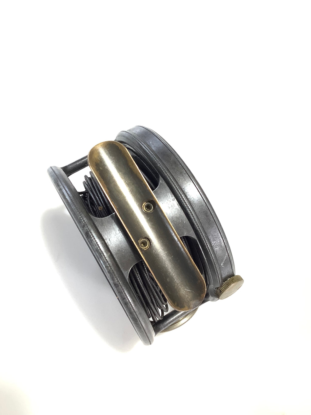 Antique Historical Presentation HARDY Bros RARE LEFT WIND Perfect Fly Reel with LG