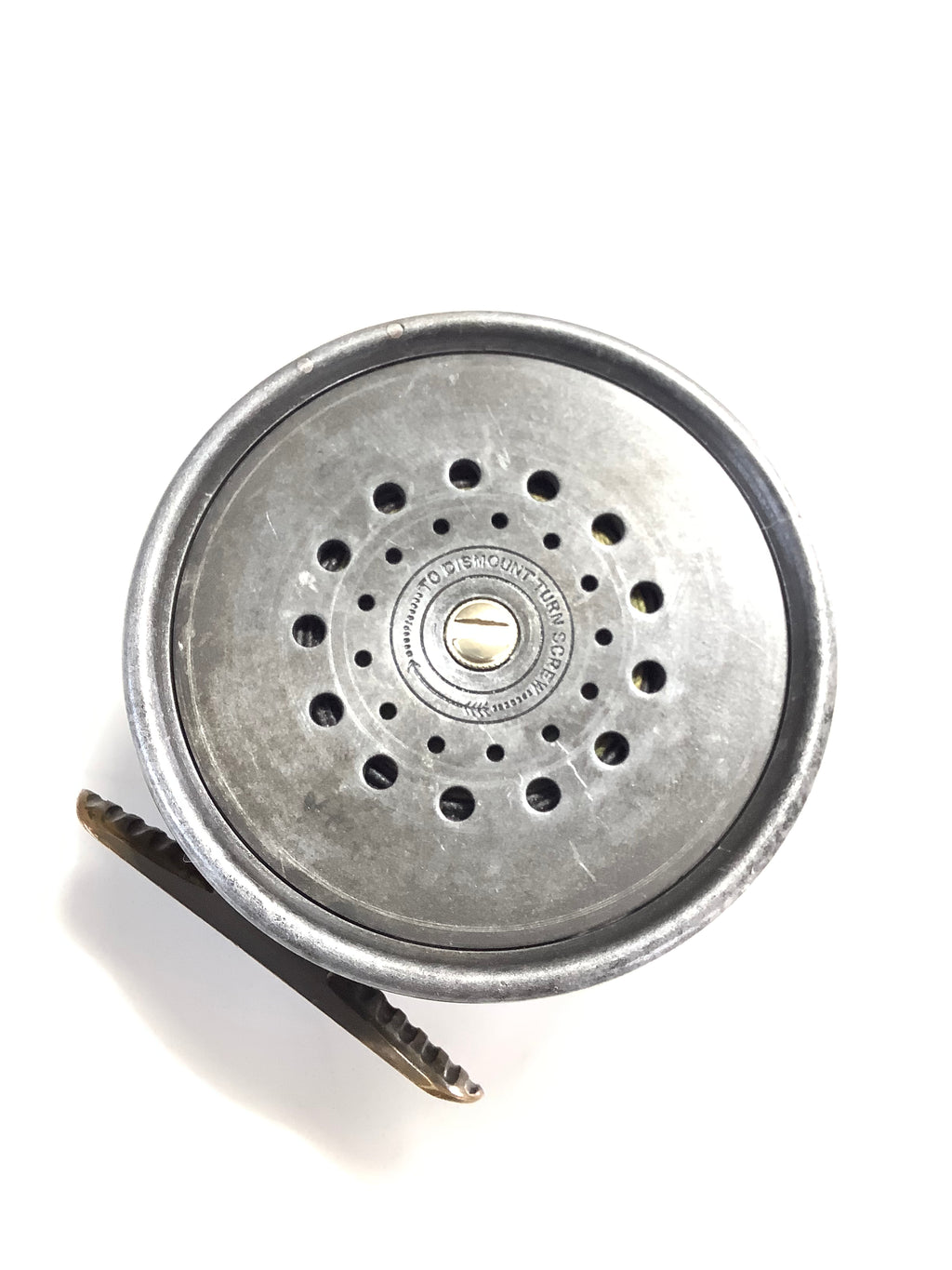 Antique Historical Presentation HARDY Bros RARE LEFT WIND Perfect Fly Reel with LG