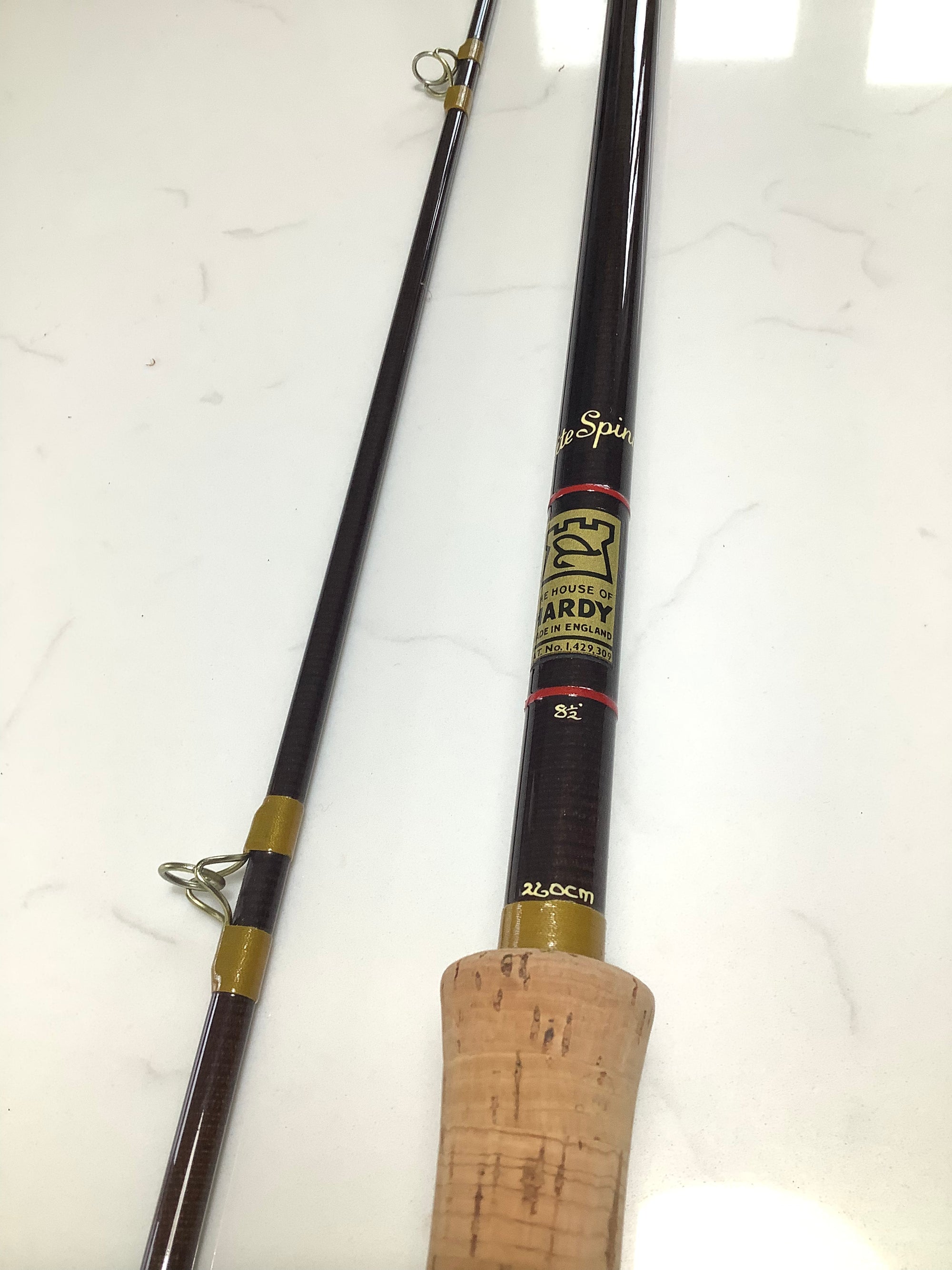 Hardy Bros Fibalite Spinning Rod 8ft 6” Mint condition