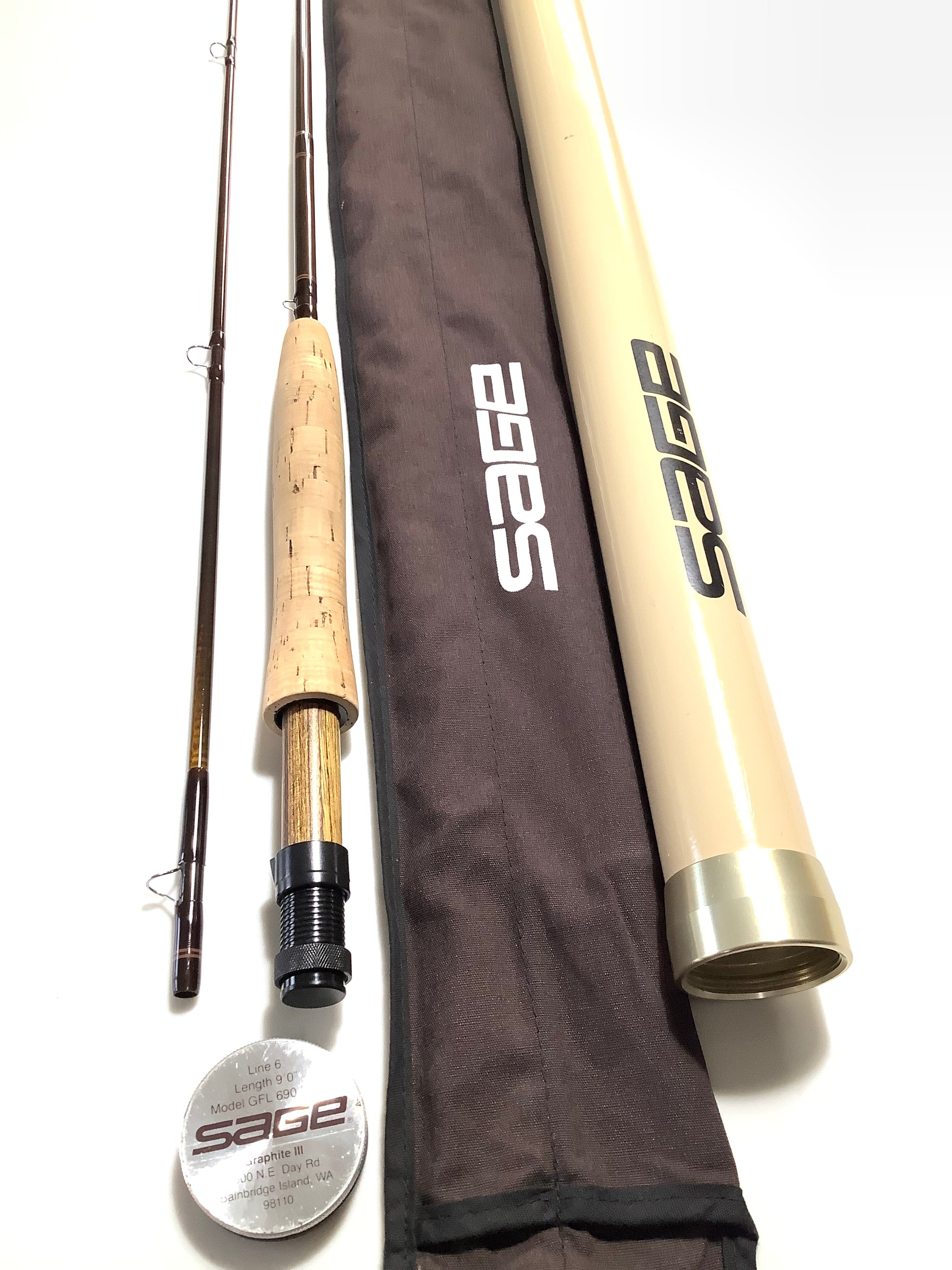 SAGE Graphite III GFL 9ft #6 Fly Rod – Antique & Vintage Fishing