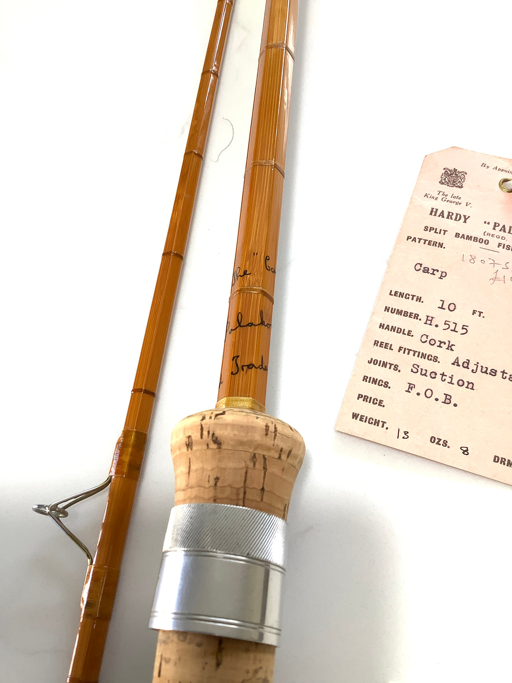 Rare Hardy Bros CARP rod Palakona Built Cane